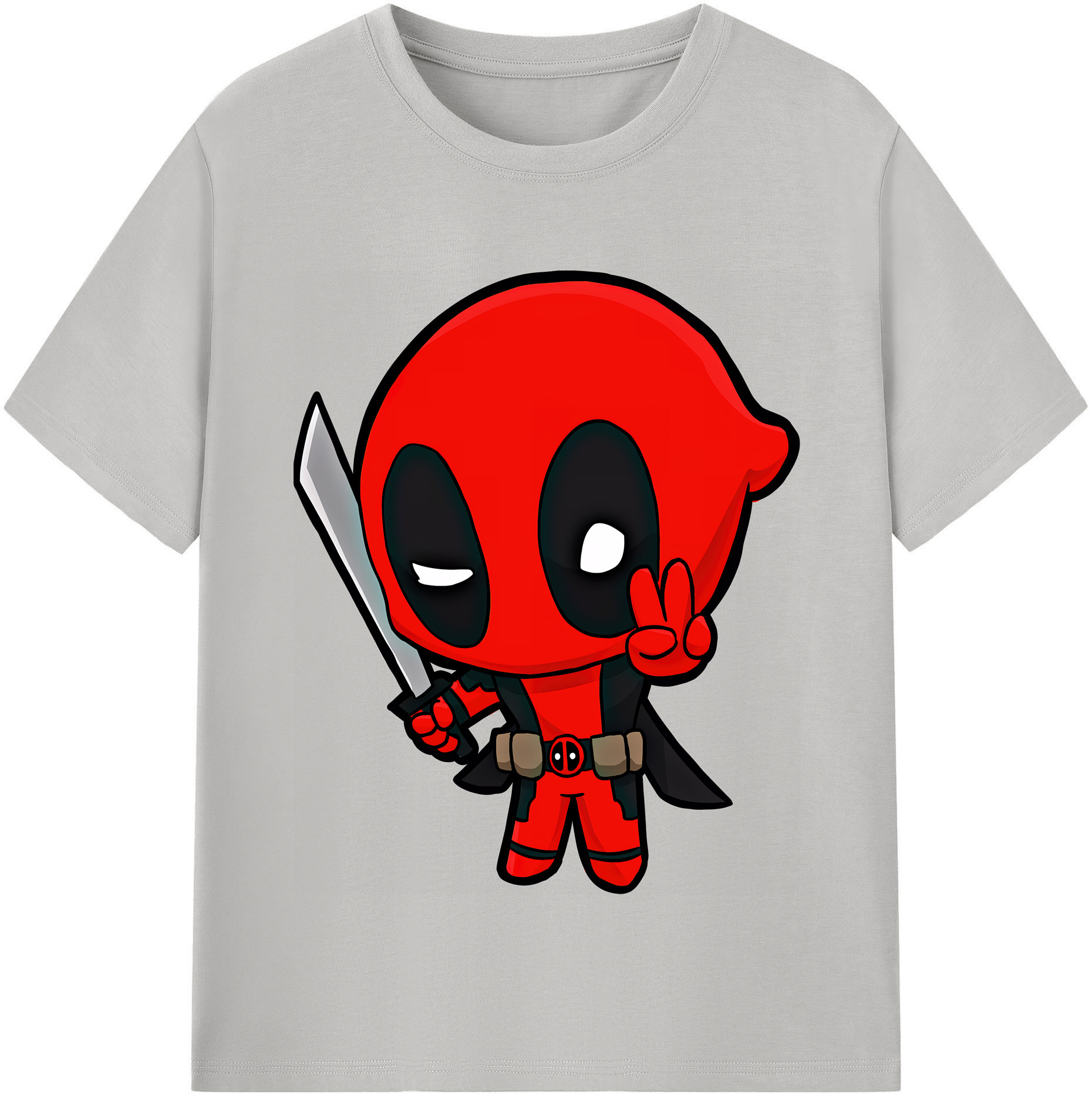 （画像用） Deadpool デッドプール レディースカジュアルプリントTシャツ（綿100％）