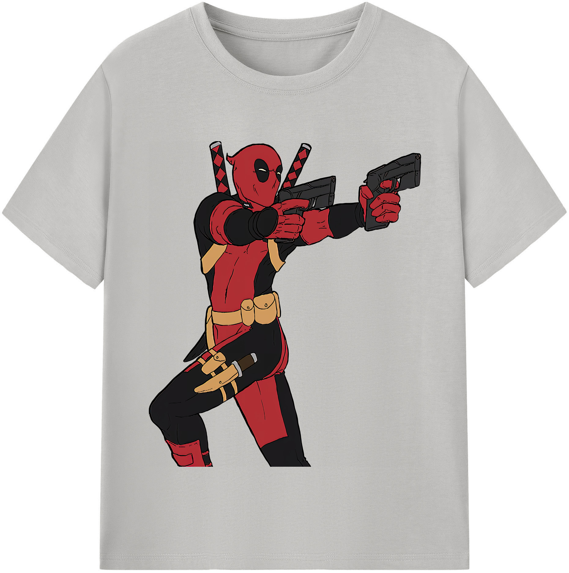 （画像用） Deadpool デッドプール レディースカジュアルプリントTシャツ（綿100％）