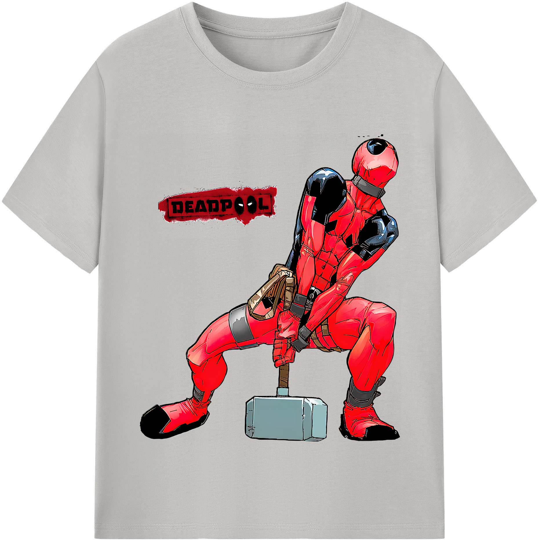 （画像用） Deadpool デッドプール レディースカジュアルプリントTシャツ（綿100％）