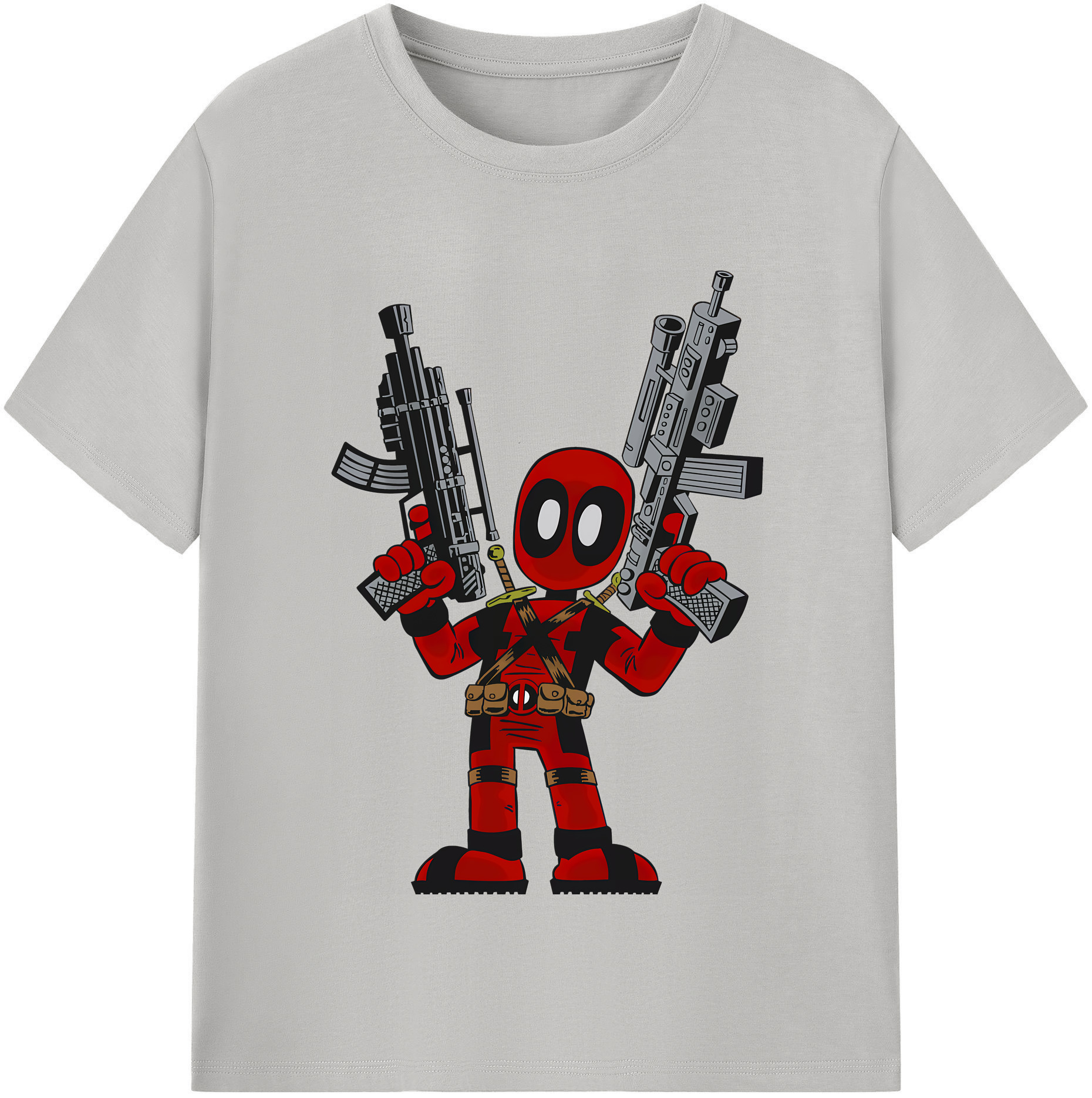 （画像用） Deadpool デッドプール レディースカジュアルプリントTシャツ（綿100％）