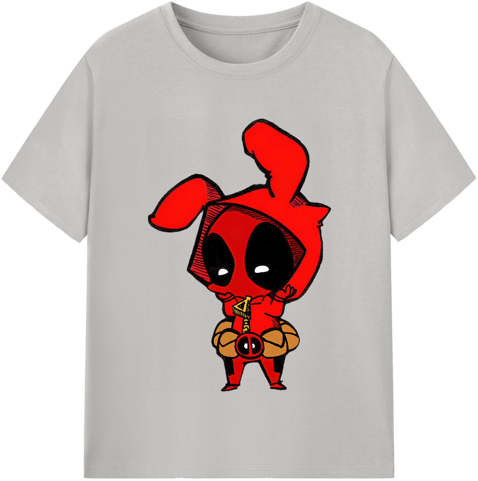 （画像用） Deadpool デッドプール レディースカジュアルプリントTシャツ（綿100％）