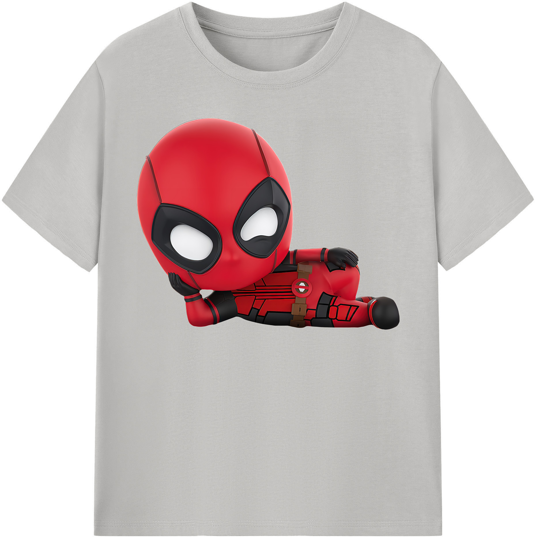 （画像用） Deadpool デッドプール レディースカジュアルプリントTシャツ（綿100％）