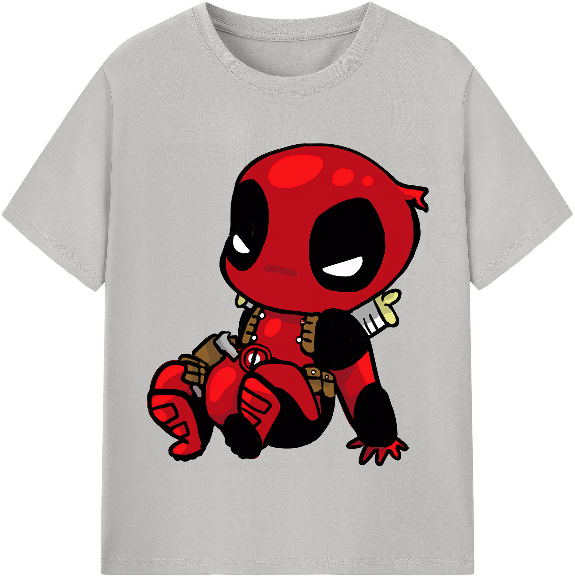 （画像用） Deadpool デッドプール レディースカジュアルプリントTシャツ（綿100％）
