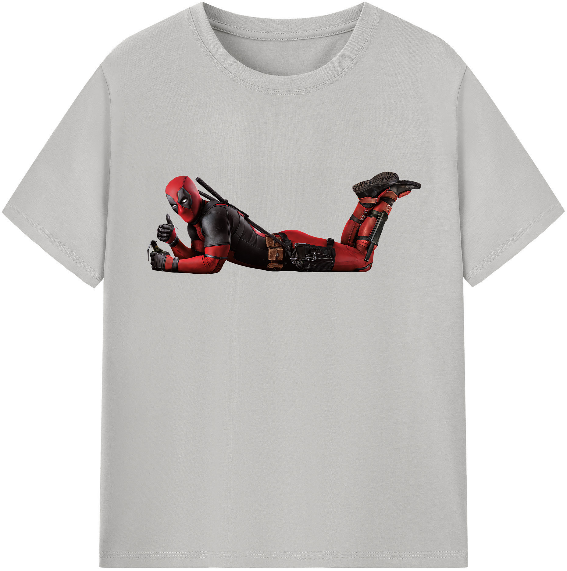 （画像用） Deadpool デッドプール レディースカジュアルプリントTシャツ（綿100％）