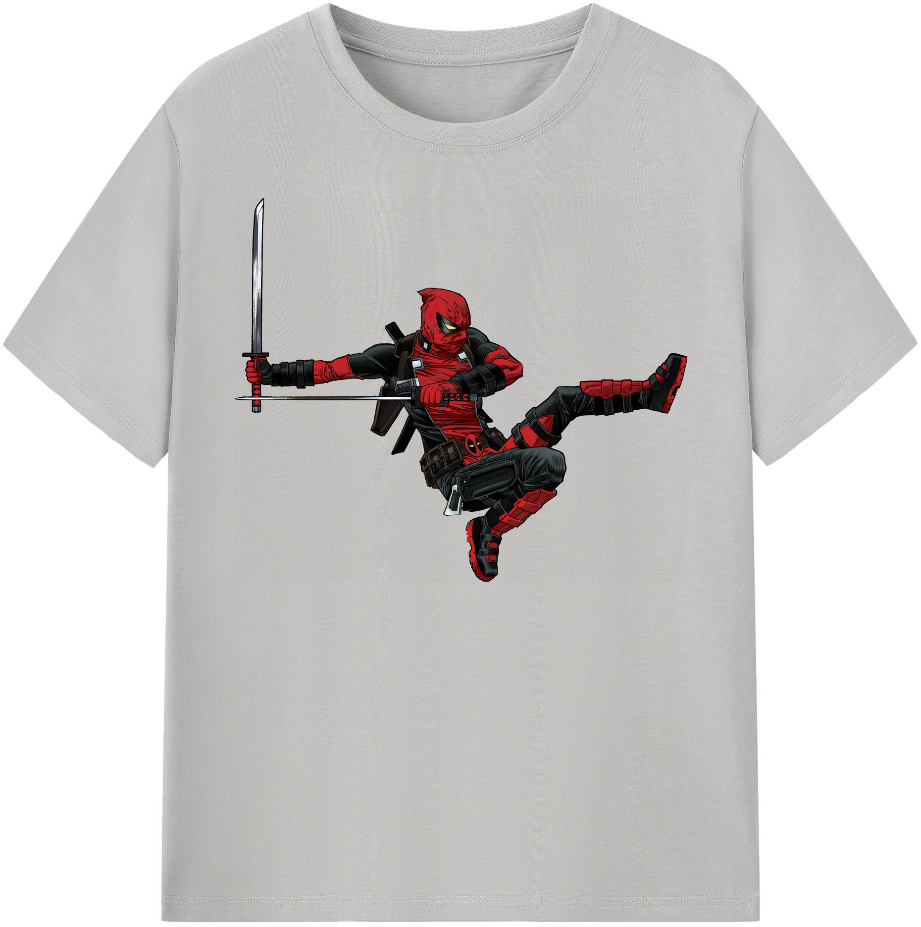 （画像用） Deadpool デッドプール レディースカジュアルプリントTシャツ（綿100％）
