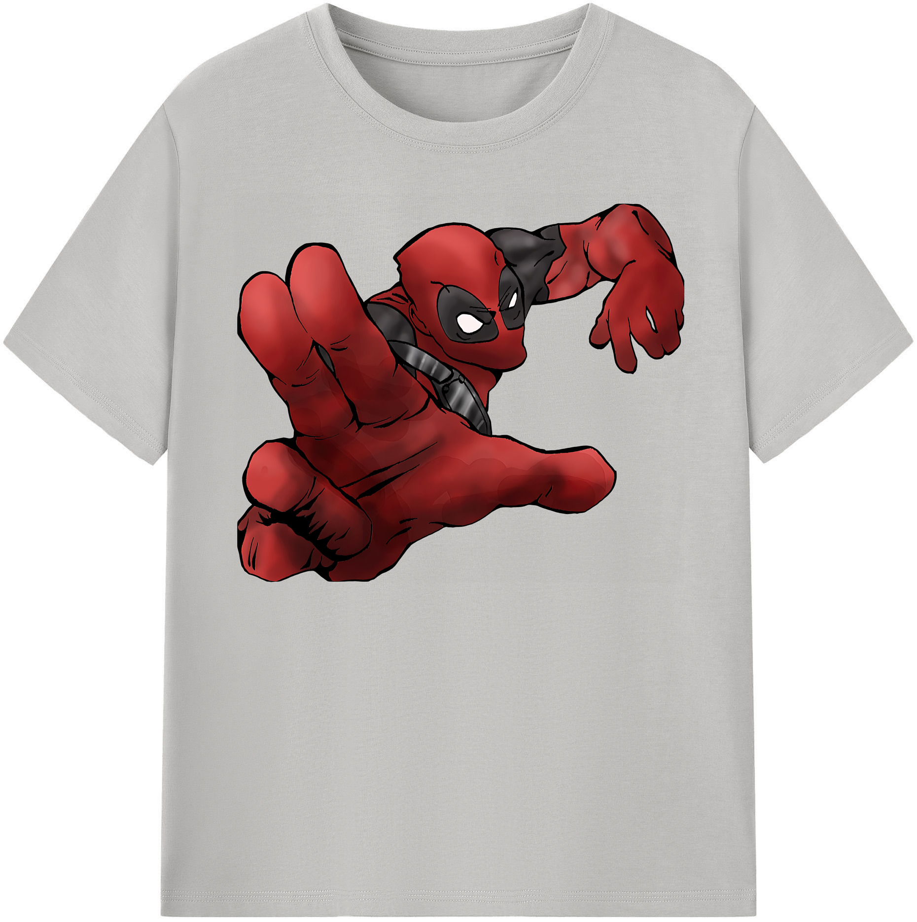 （画像用） Deadpool デッドプール レディースカジュアルプリントTシャツ（綿100％）