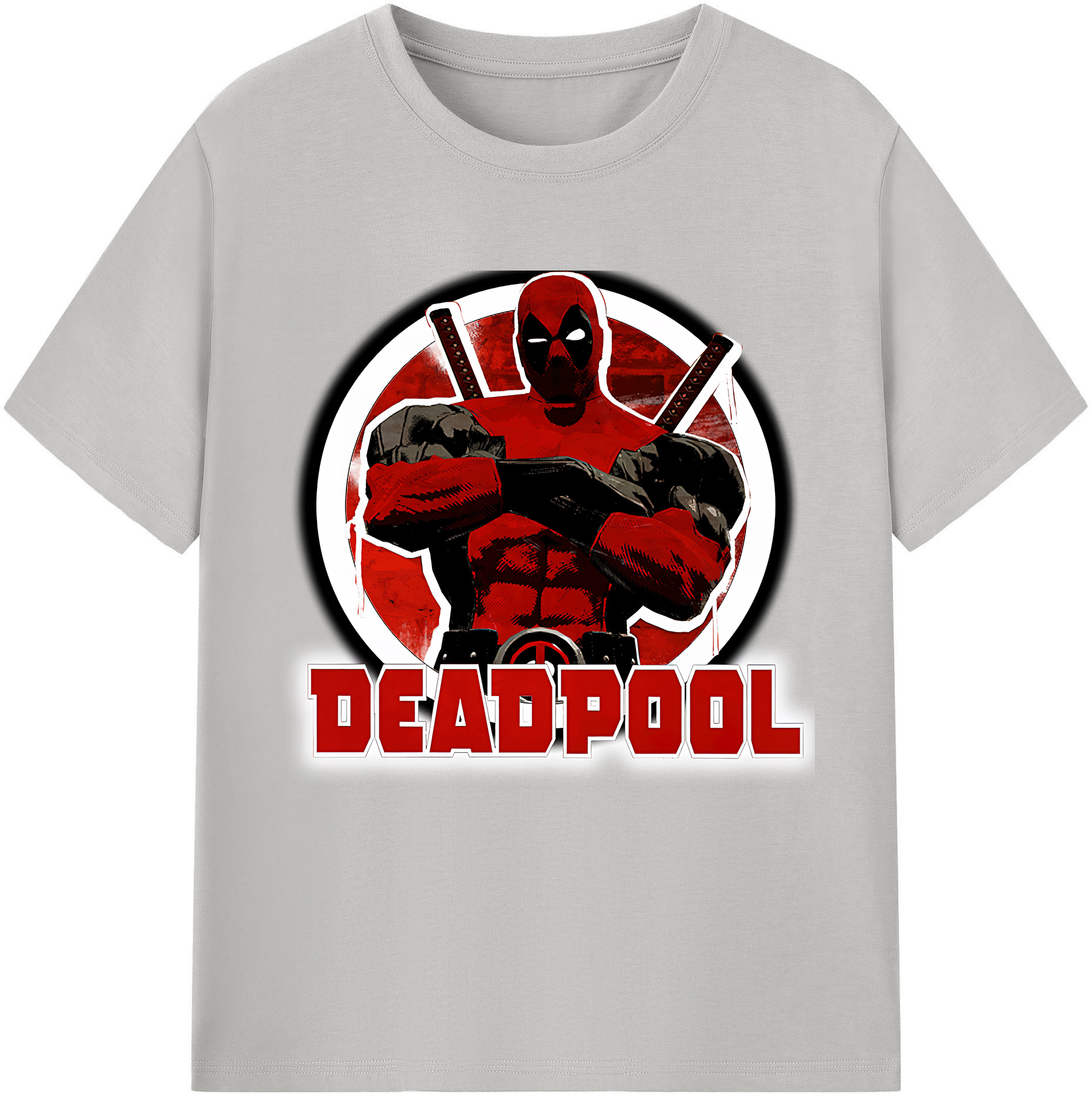 （画像用） Deadpool デッドプール レディースカジュアルプリントTシャツ（綿100％）