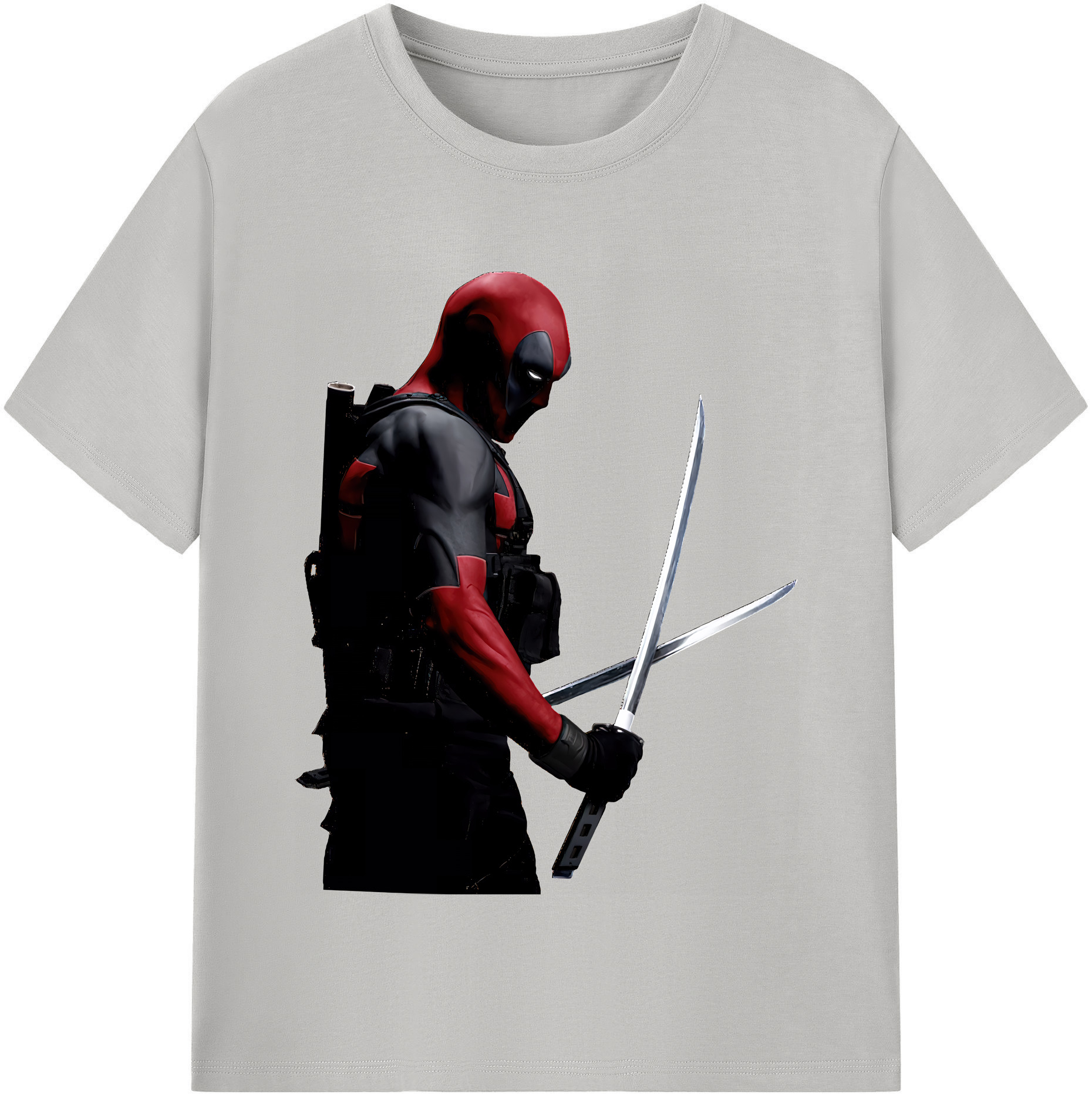 （画像用） Deadpool デッドプール レディースカジュアルプリントTシャツ（綿100％）