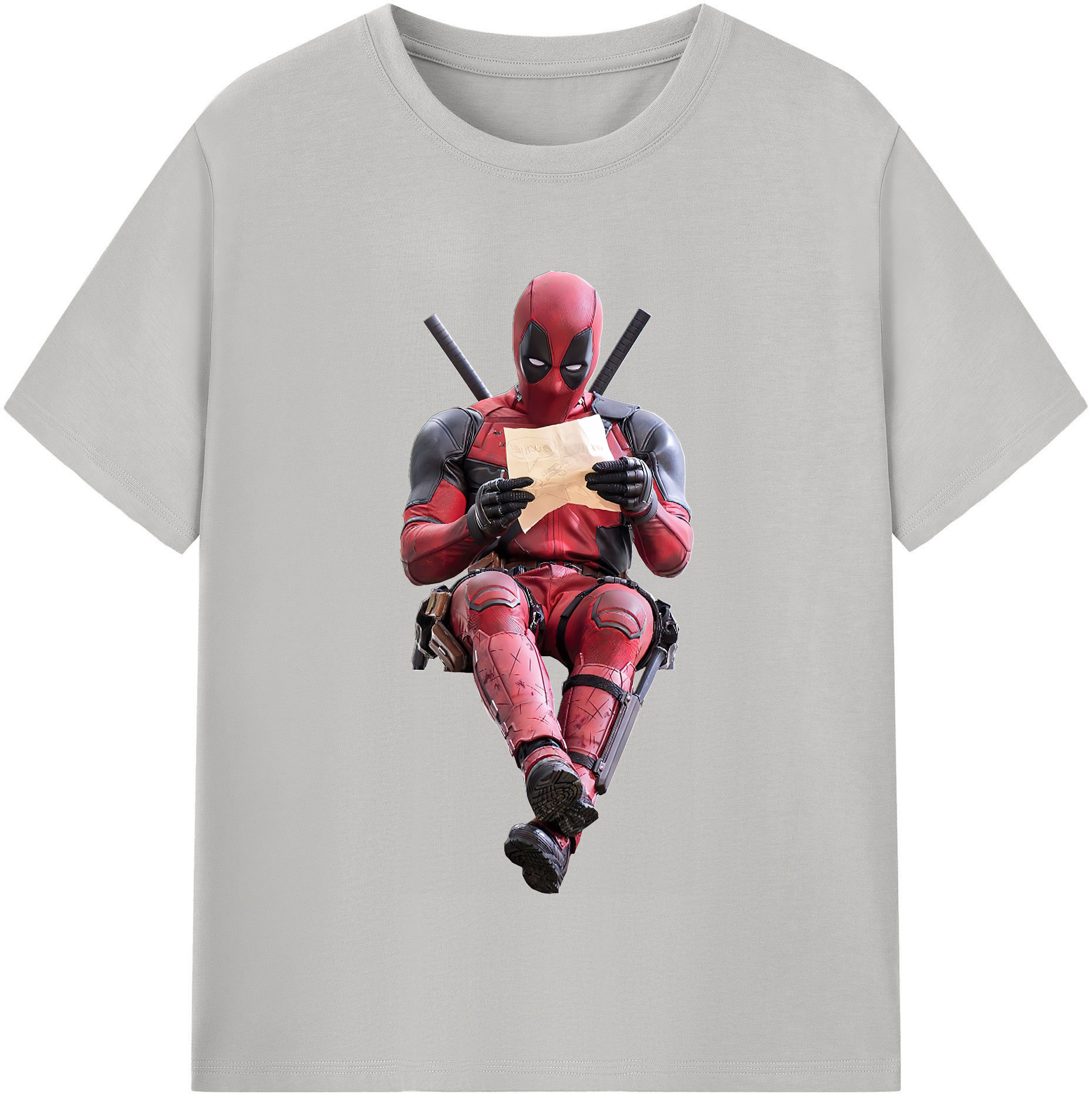 （画像用） Deadpool デッドプール レディースカジュアルプリントTシャツ（綿100％）