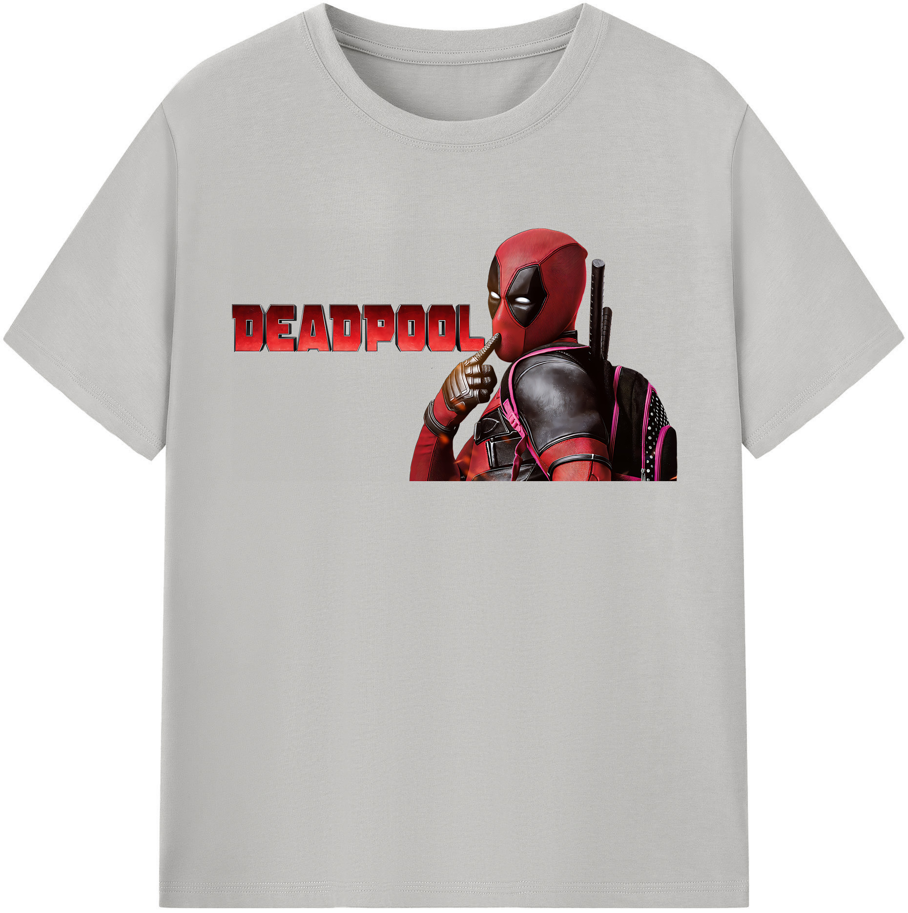 （画像用） Deadpool デッドプール レディースカジュアルプリントTシャツ（綿100％）
