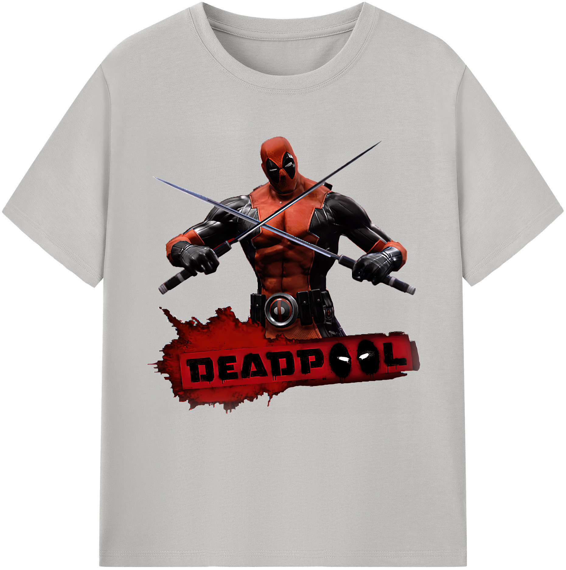（画像用） Deadpool デッドプール レディースカジュアルプリントTシャツ（綿100％）