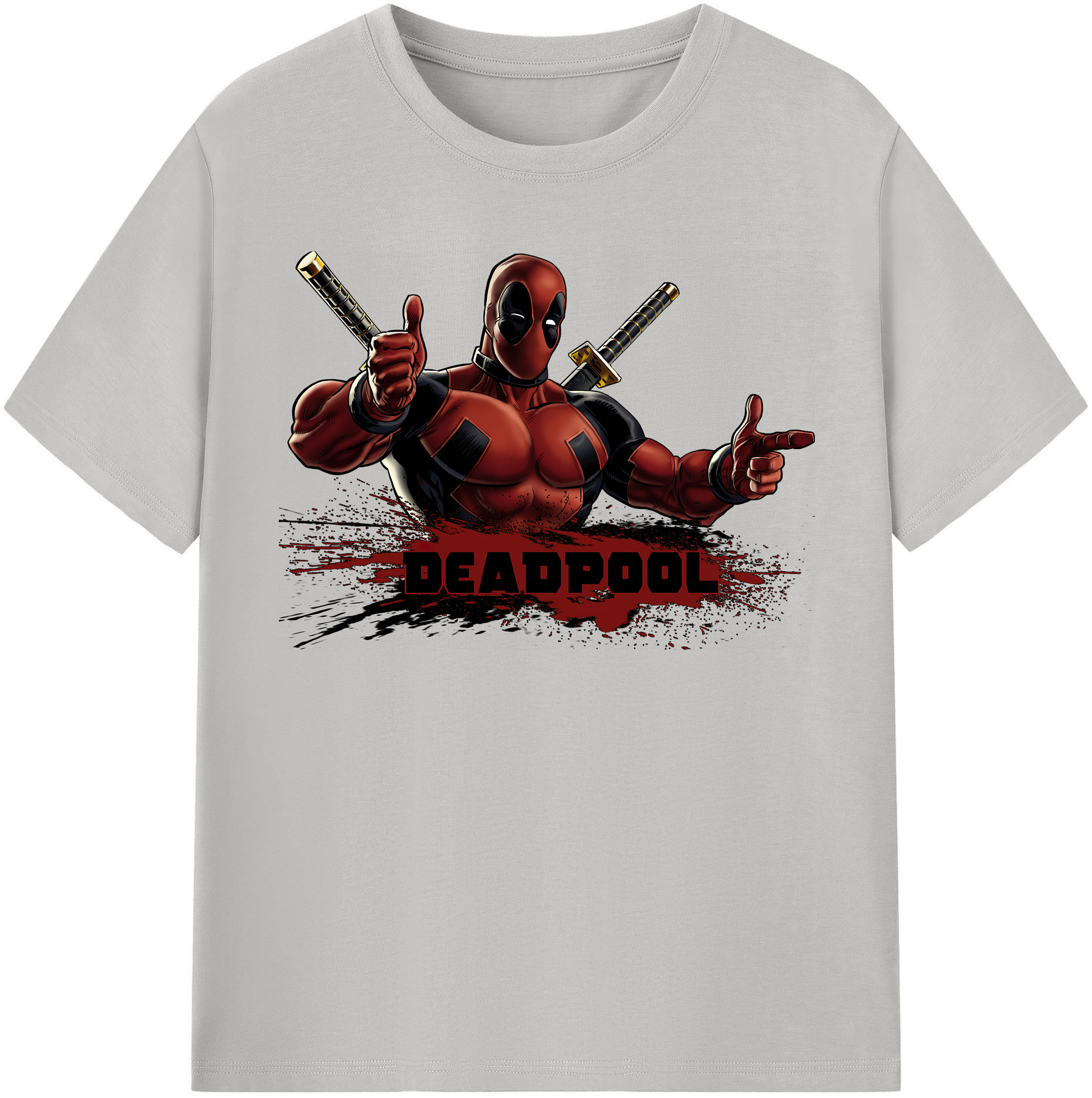 （画像用） Deadpool デッドプール レディースカジュアルプリントTシャツ（綿100％）