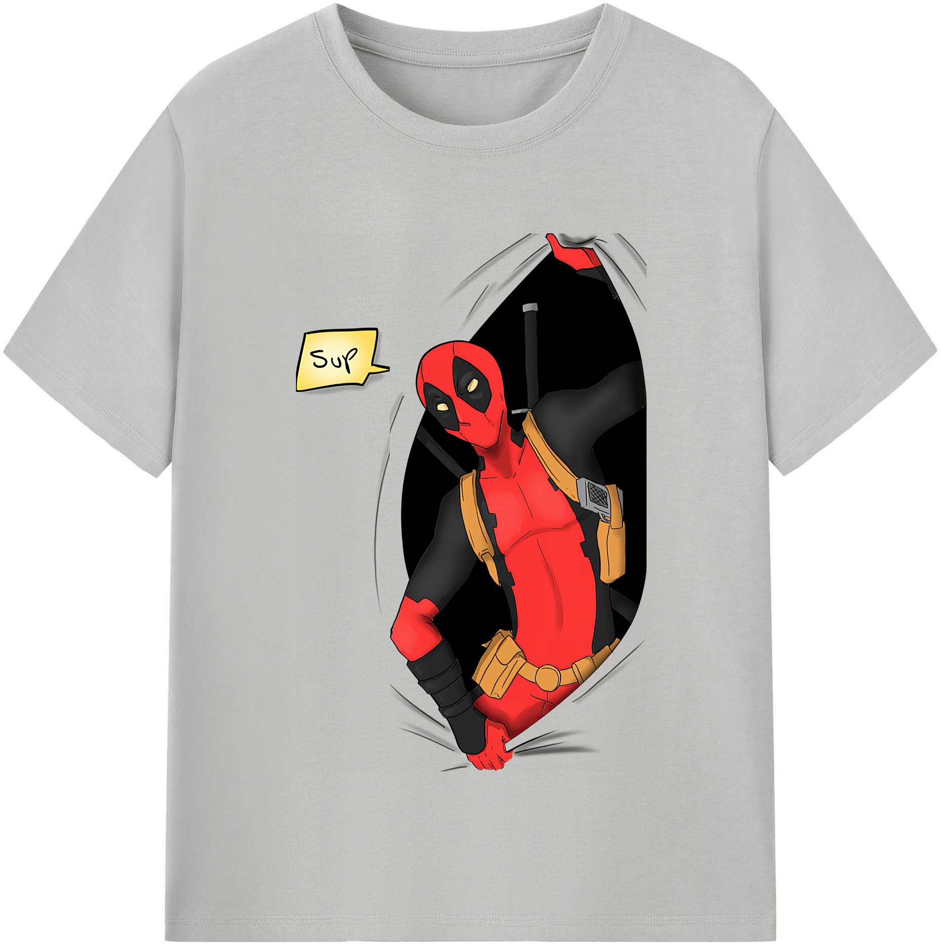 （画像用） Deadpool デッドプール レディースカジュアルプリントTシャツ（綿100％）
