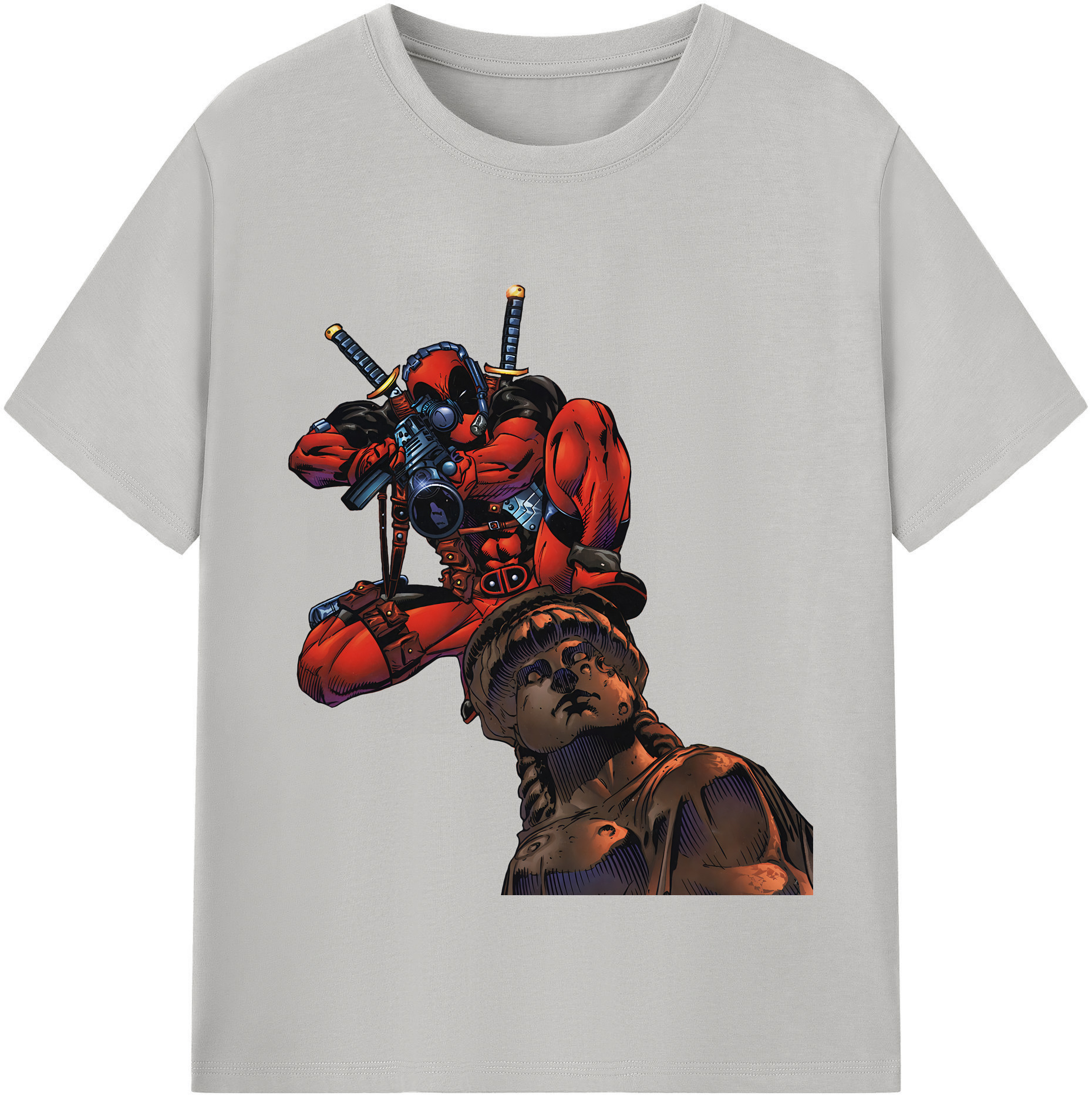 （画像用） Deadpool デッドプール レディースカジュアルプリントTシャツ（綿100％）