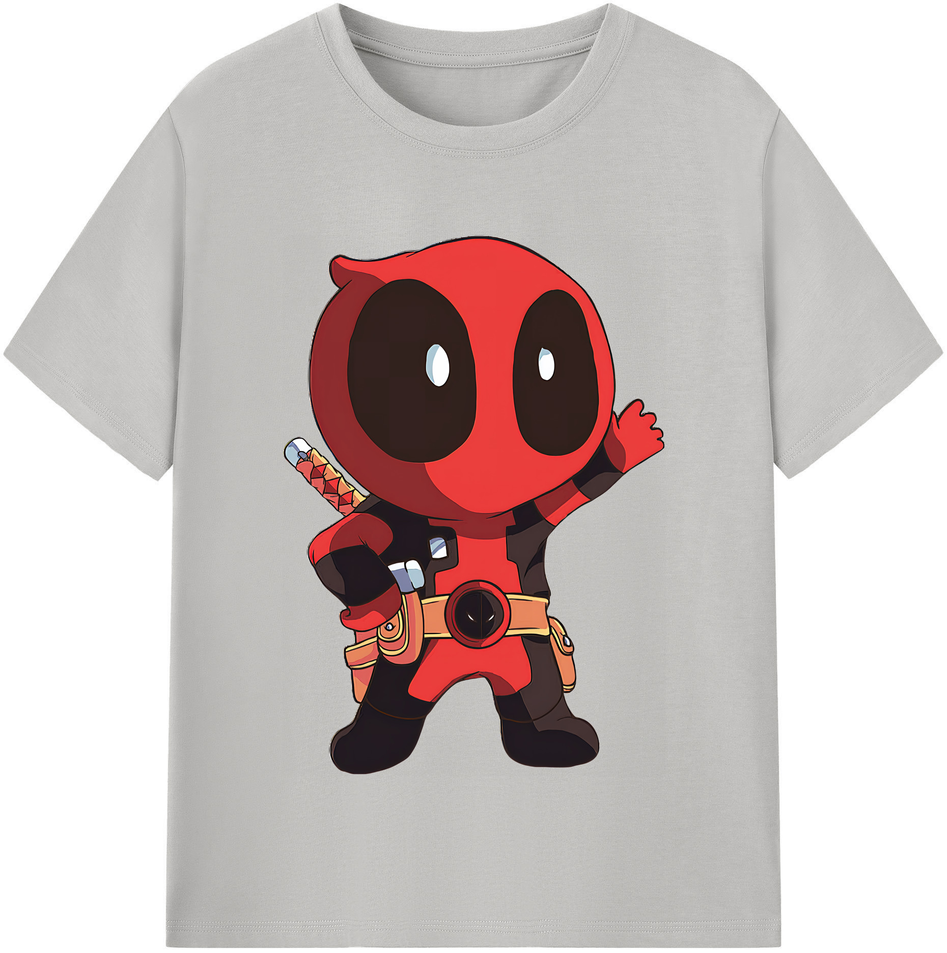 （画像用） Deadpool デッドプール レディースカジュアルプリントTシャツ（綿100％）