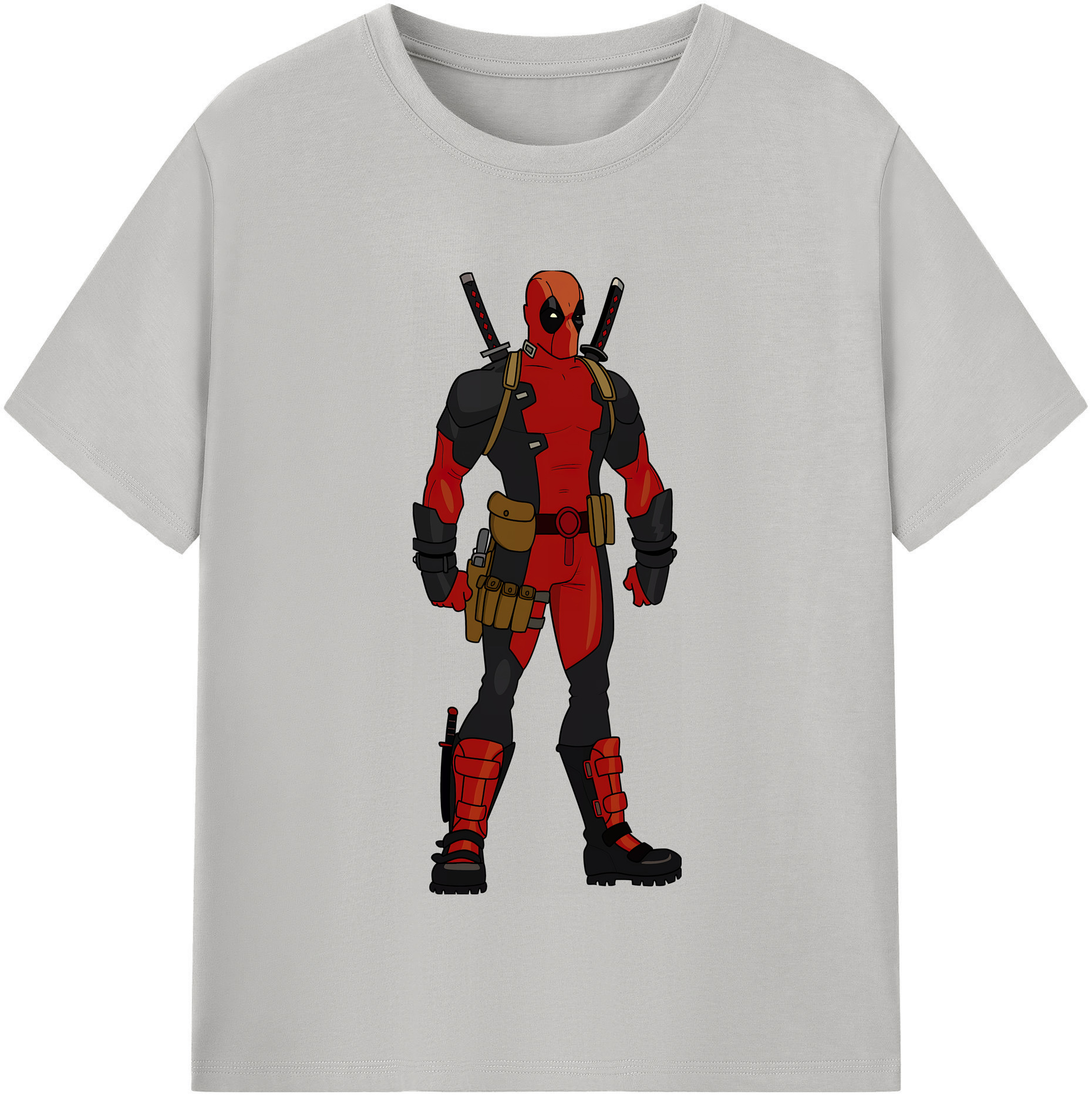 （画像用） Deadpool デッドプール レディースカジュアルプリントTシャツ（綿100％）