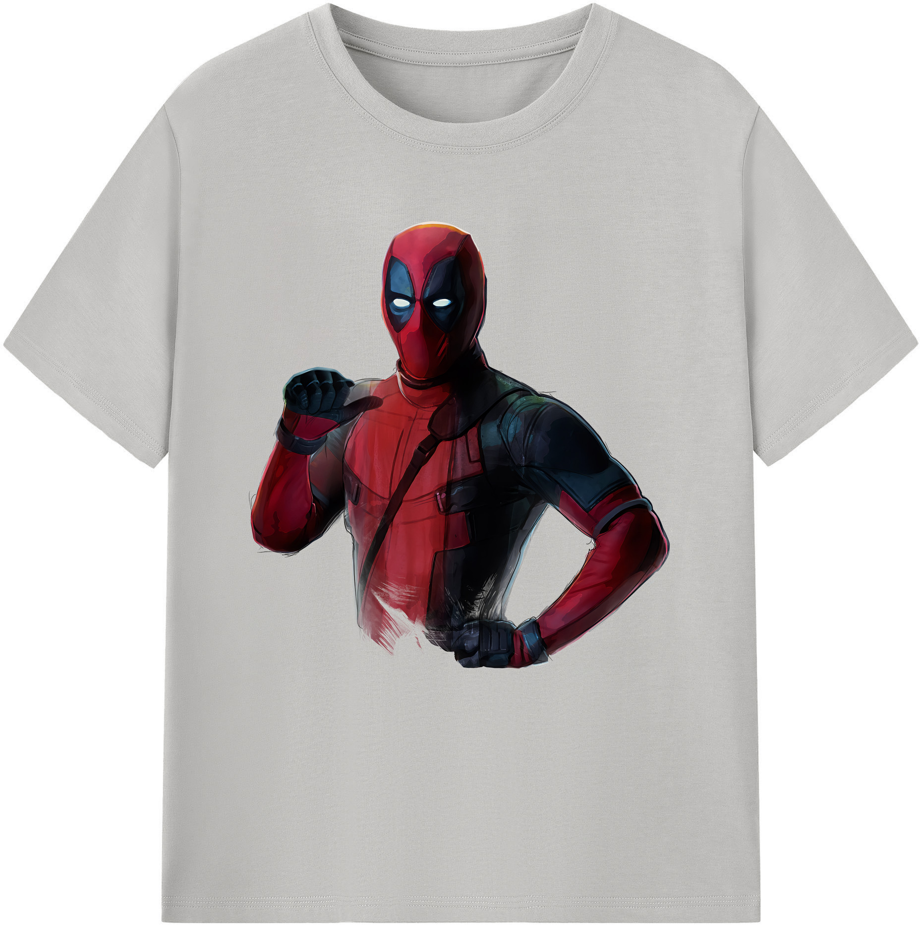 （画像用） Deadpool デッドプール レディースカジュアルプリントTシャツ（綿100％）