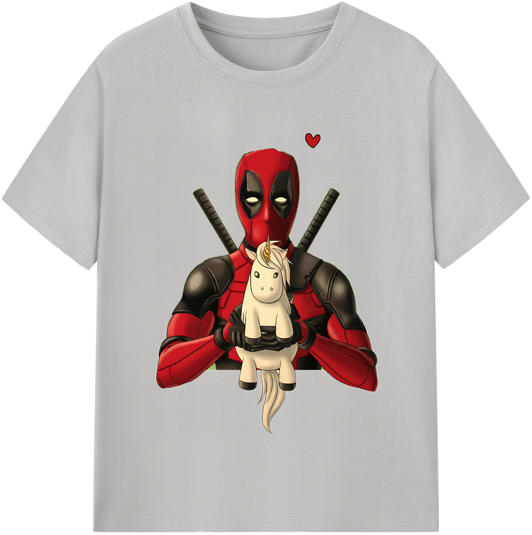 （画像用） Deadpool デッドプール レディースカジュアルプリントTシャツ（綿100％）