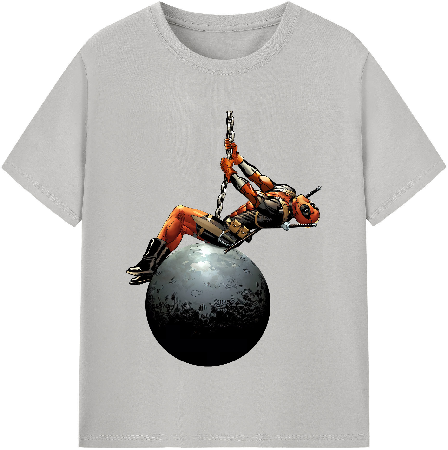 （画像用） Deadpool デッドプール レディースカジュアルプリントTシャツ（綿100％）