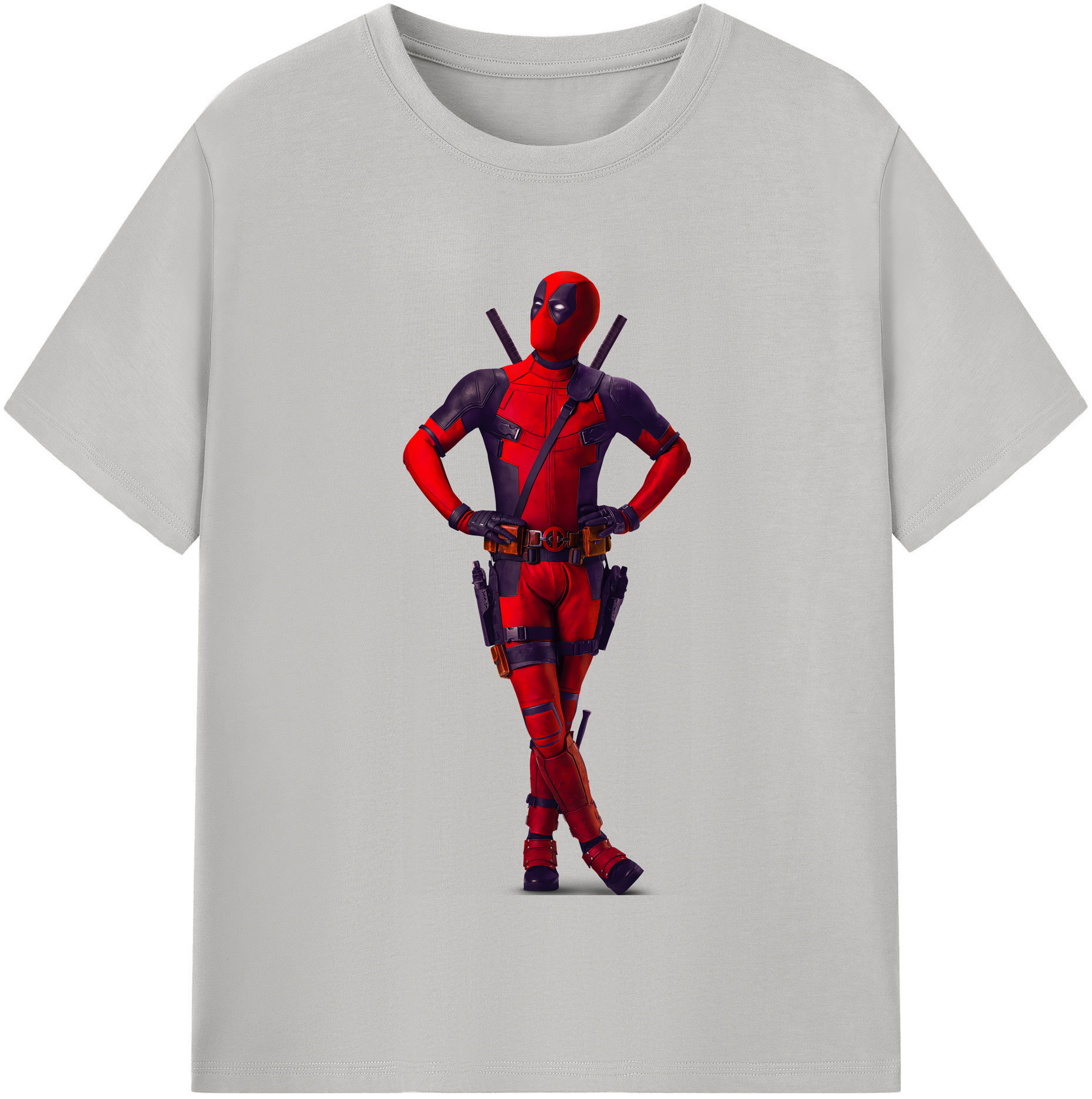 （画像用） Deadpool デッドプール レディースカジュアルプリントTシャツ（綿100％）