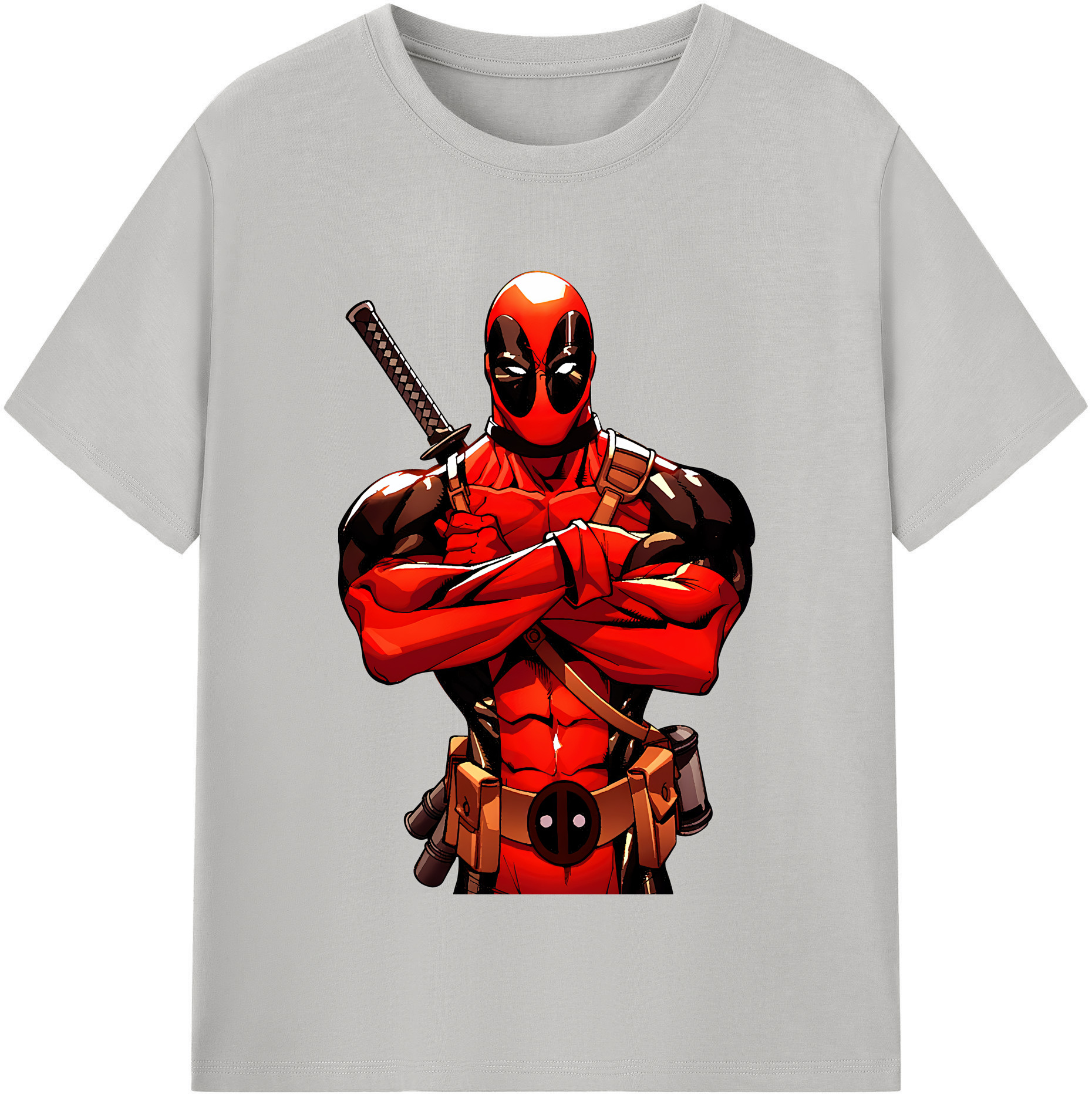 （画像用） Deadpool デッドプール レディースカジュアルプリントTシャツ（綿100％）