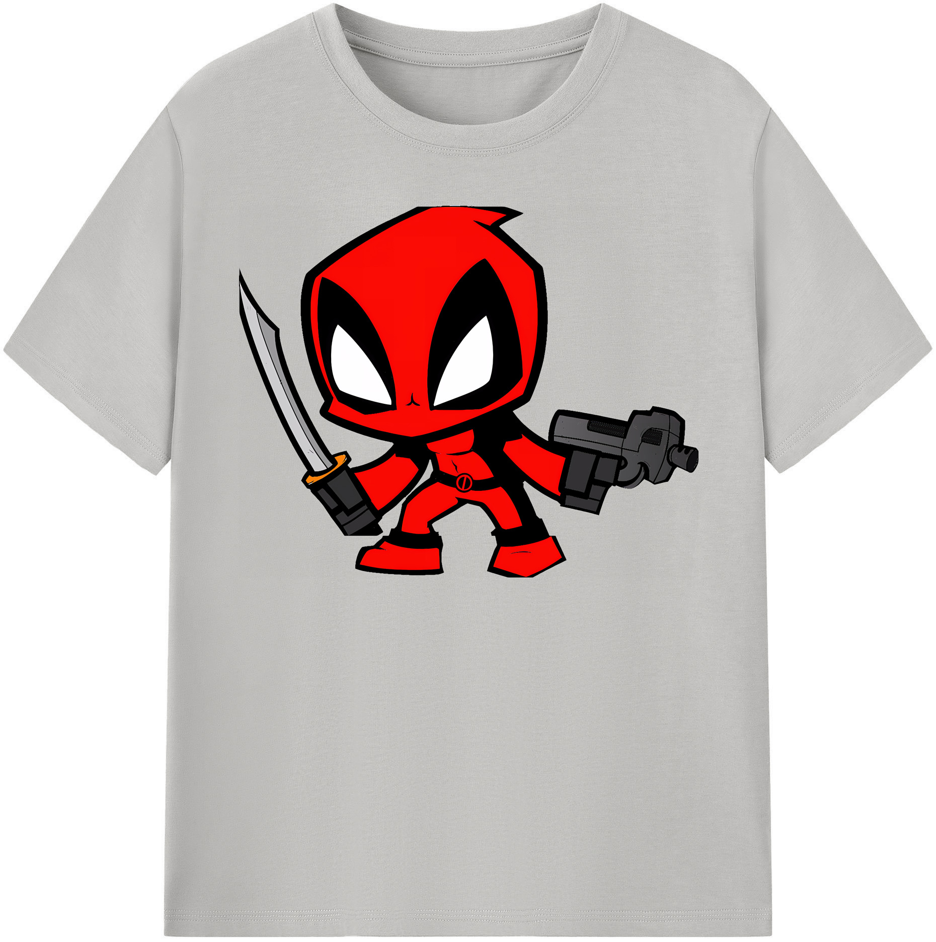 （画像用） Deadpool デッドプール レディースカジュアルプリントTシャツ（綿100％）