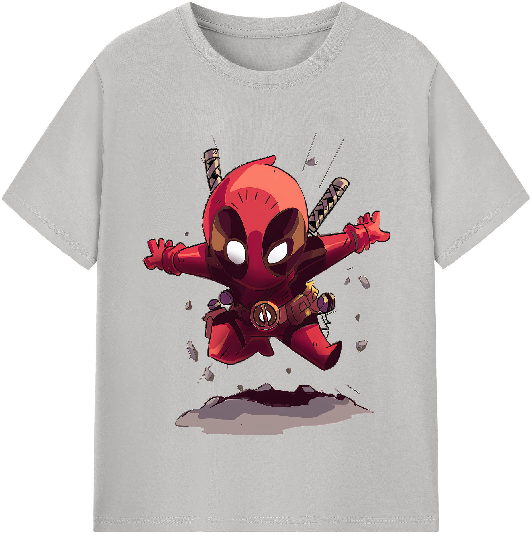 （画像用） Deadpool デッドプール レディースカジュアルプリントTシャツ（綿100％）
