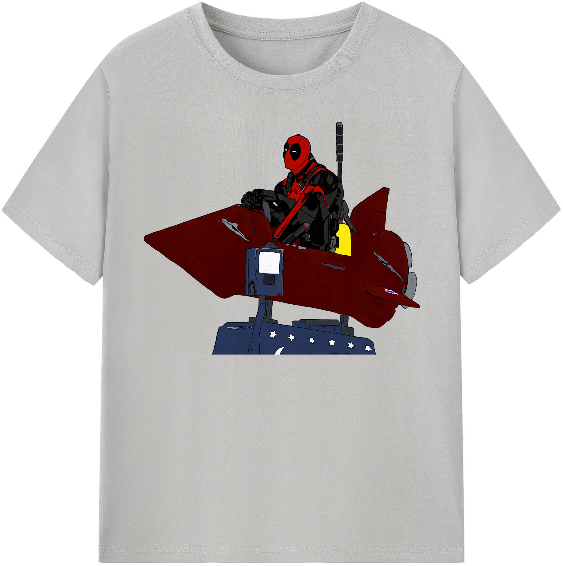 （画像用） Deadpool デッドプール レディースカジュアルプリントTシャツ（綿100％）