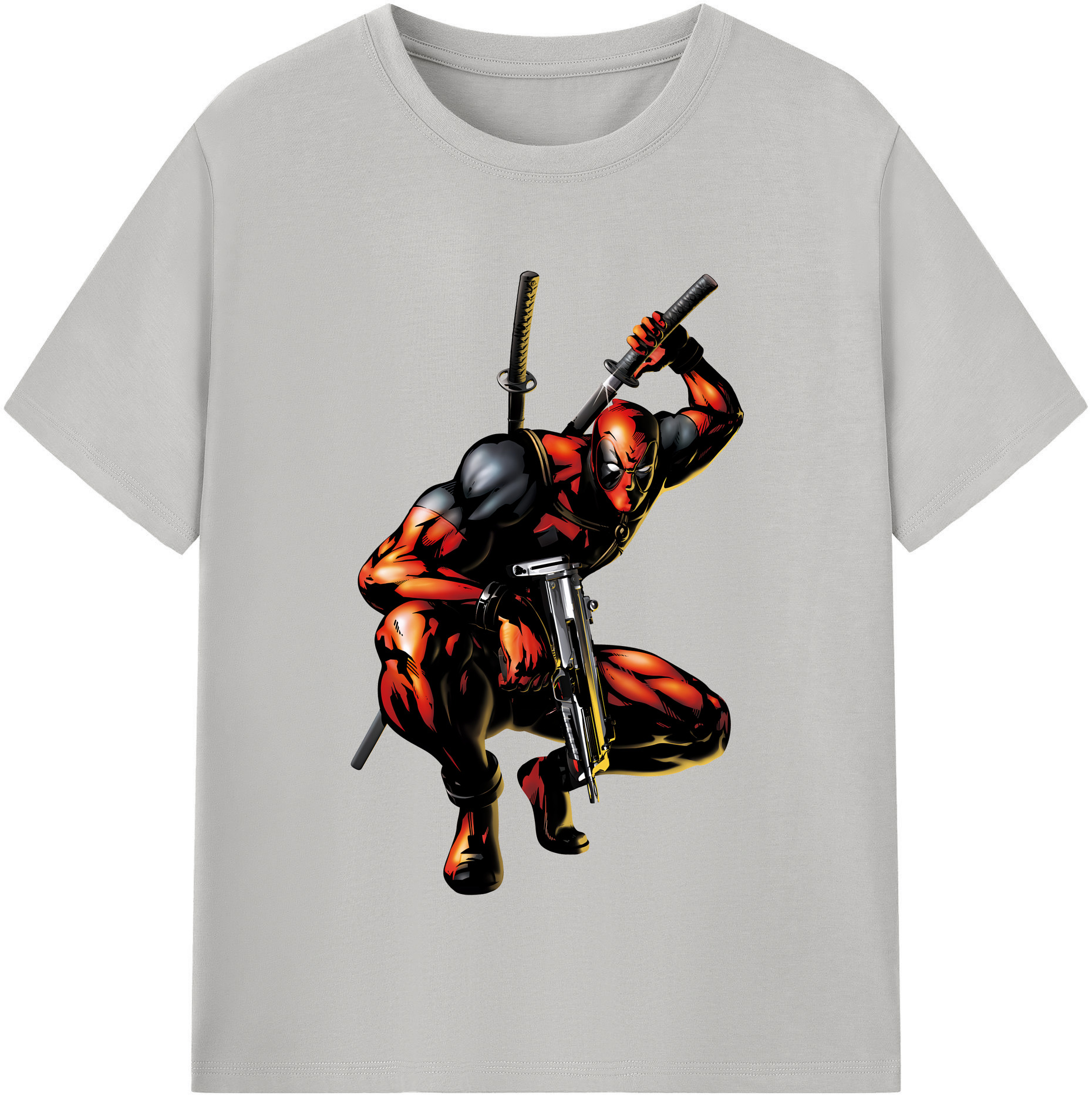 （画像用） Deadpool デッドプール レディースカジュアルプリントTシャツ（綿100％）
