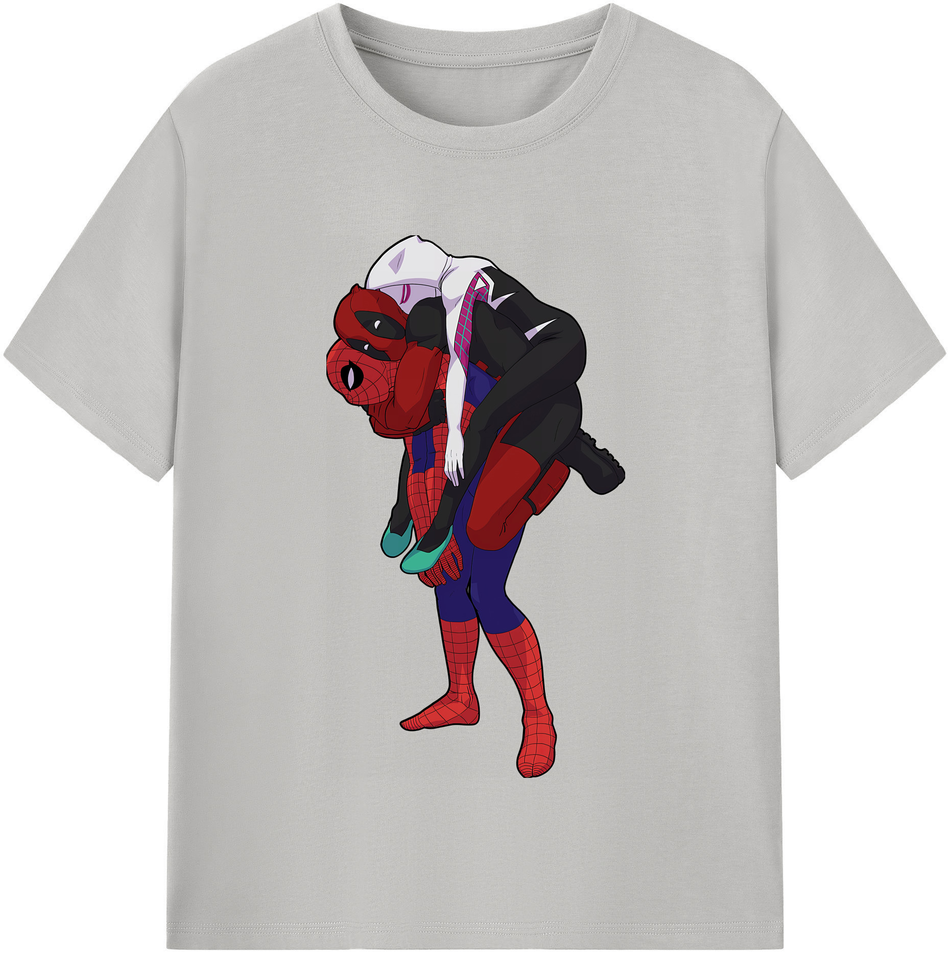 （画像用） Deadpool デッドプール レディースカジュアルプリントTシャツ（綿100％）