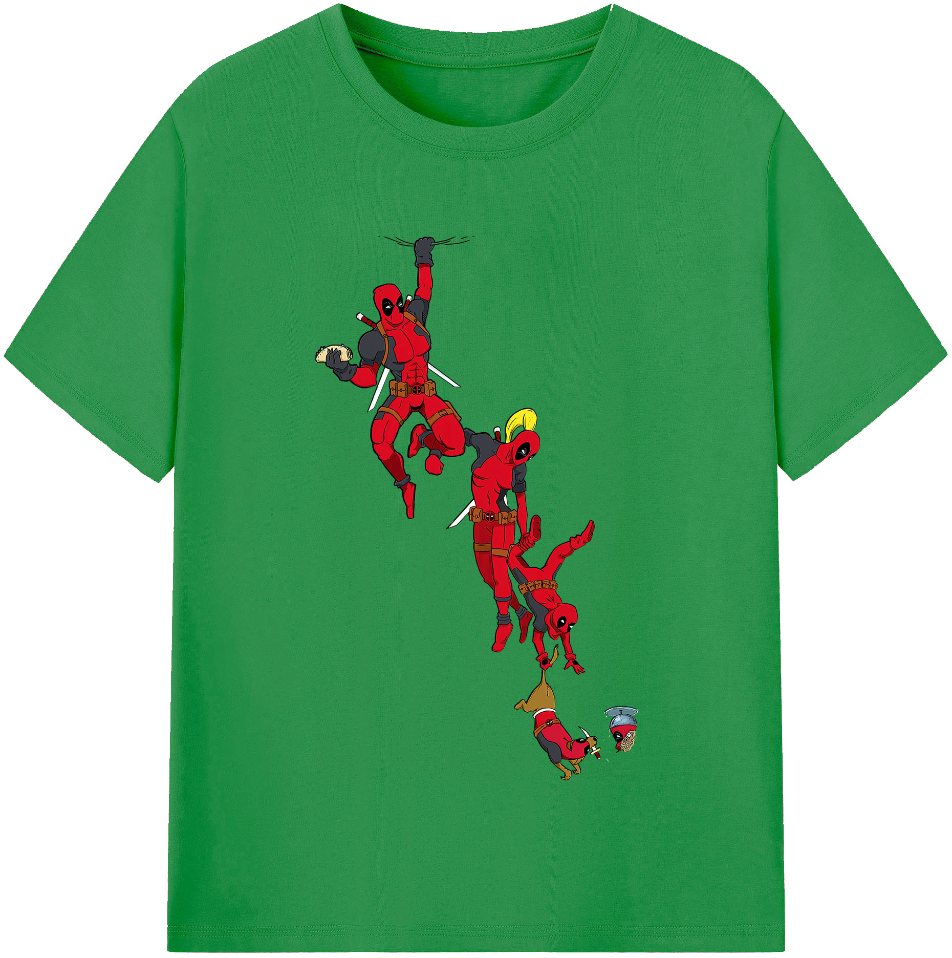 （画像用） Deadpool デッドプール レディースカジュアルプリントTシャツ（綿100％）