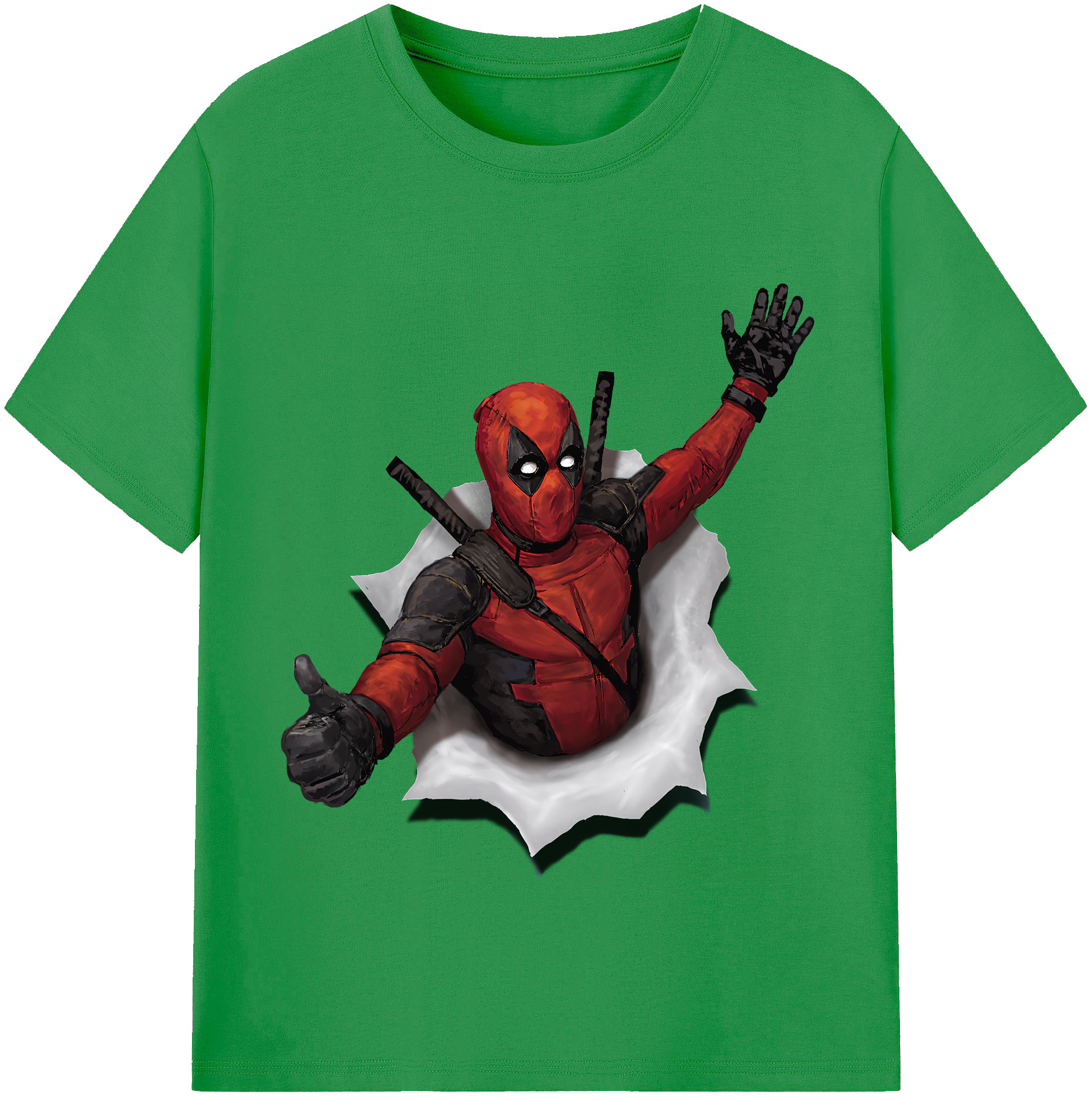 （画像用） Deadpool デッドプール レディースカジュアルプリントTシャツ（綿100％）
