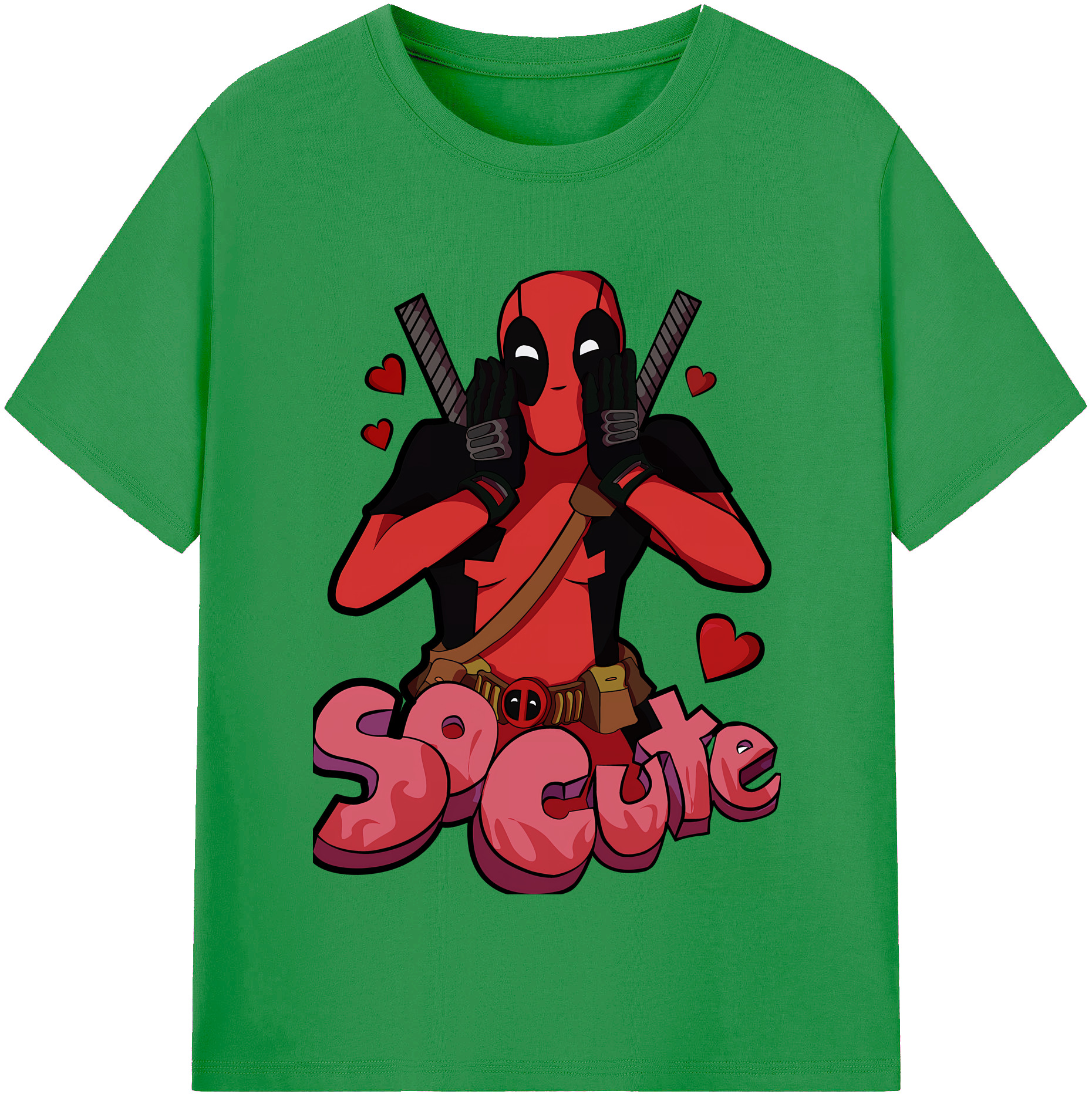 （画像用） Deadpool デッドプール レディースカジュアルプリントTシャツ（綿100％）