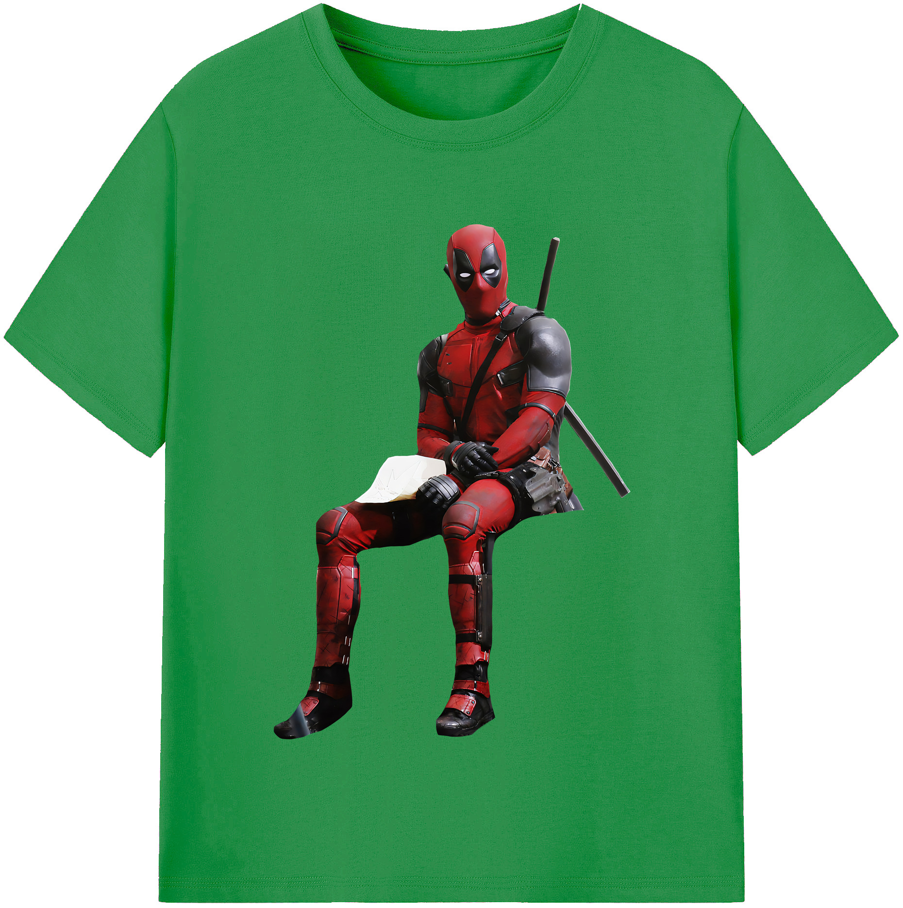 （画像用） Deadpool デッドプール レディースカジュアルプリントTシャツ（綿100％）