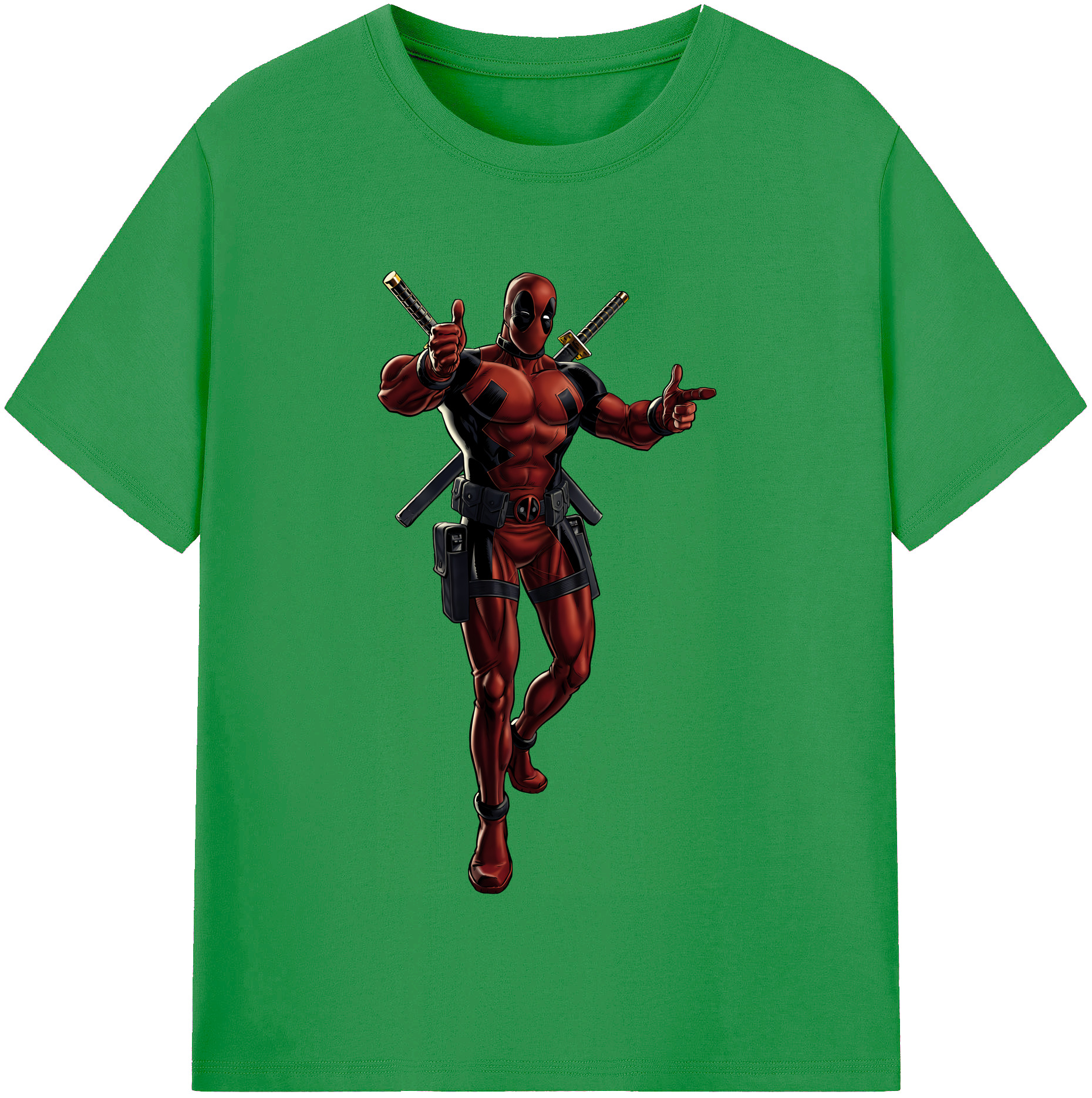 （画像用） Deadpool デッドプール レディースカジュアルプリントTシャツ（綿100％）