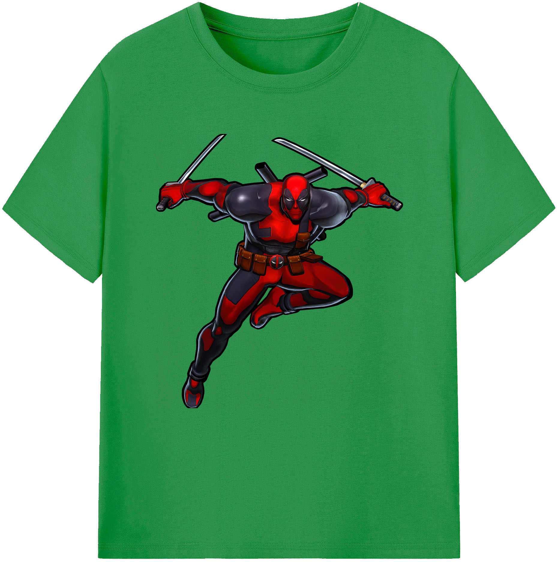 （画像用） Deadpool デッドプール レディースカジュアルプリントTシャツ（綿100％）
