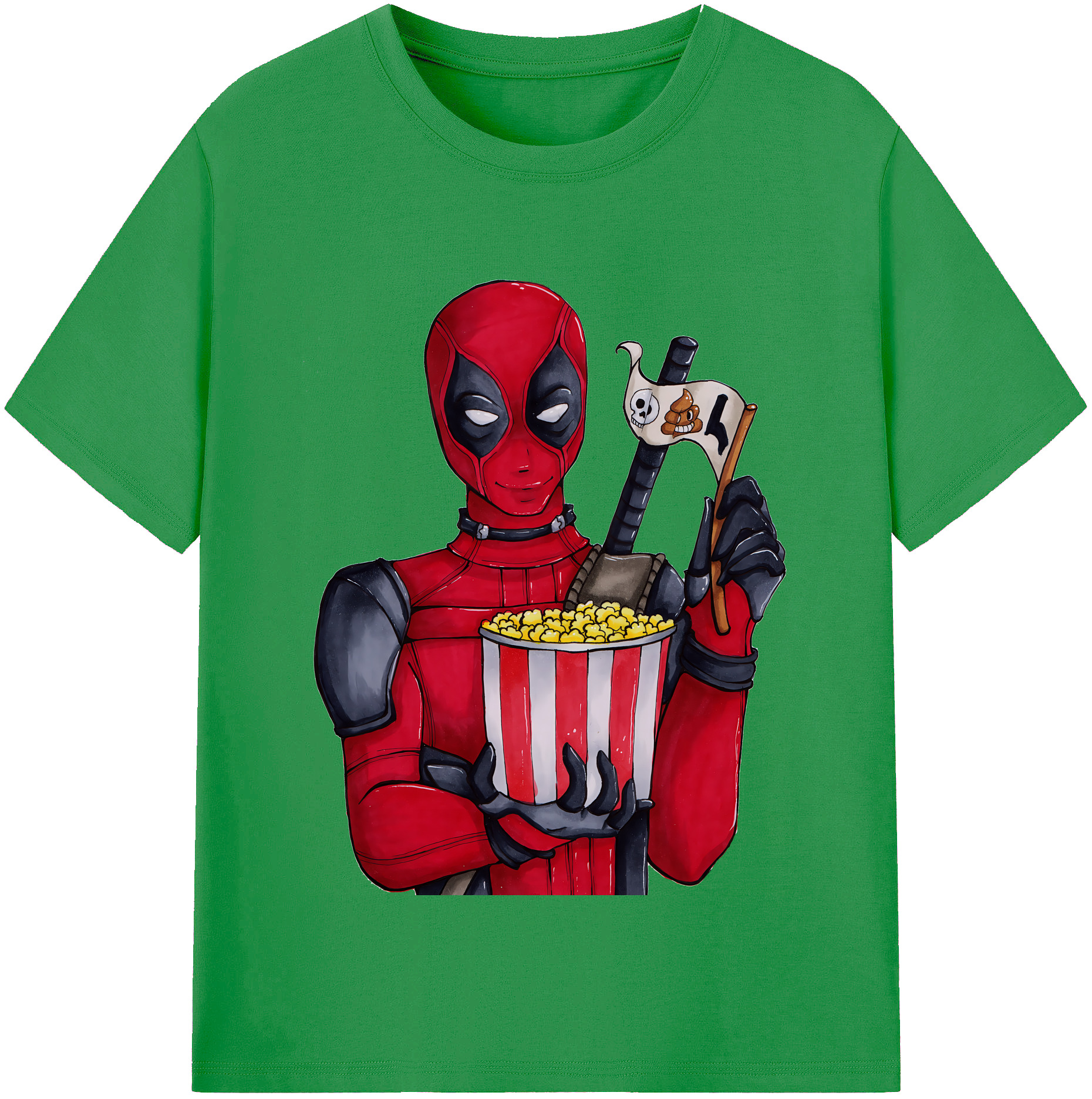 （画像用） Deadpool デッドプール レディースカジュアルプリントTシャツ（綿100％）