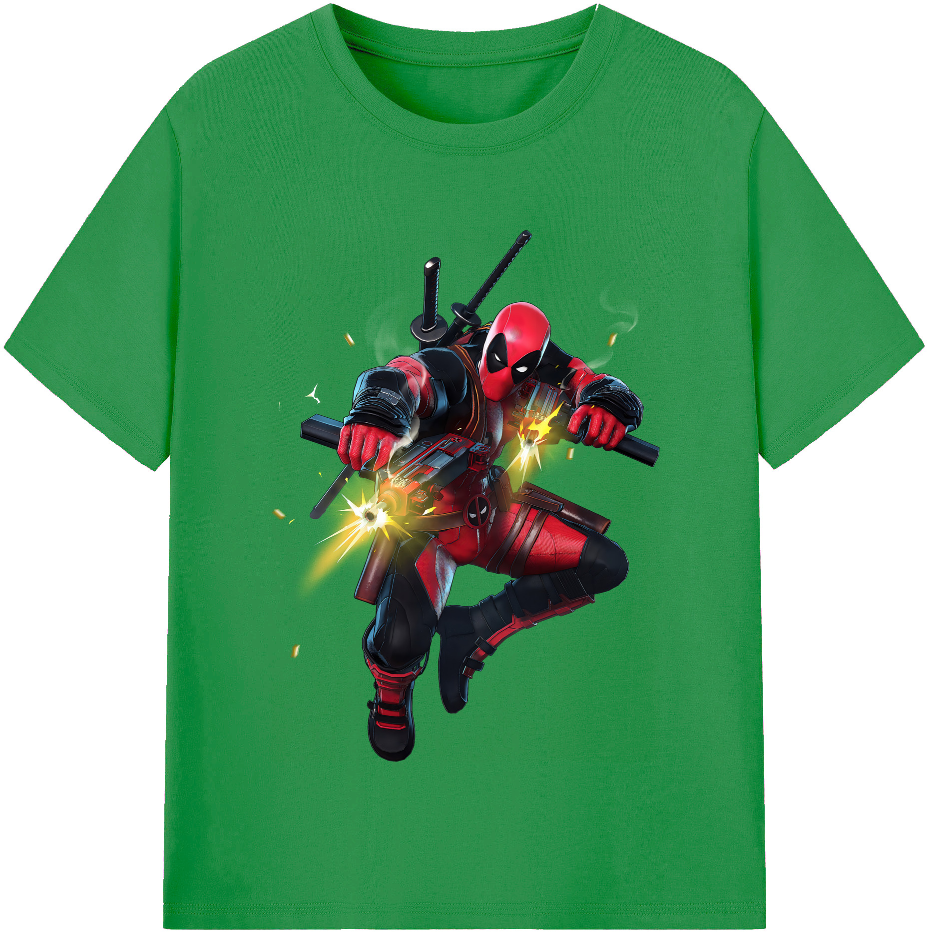 （画像用） Deadpool デッドプール レディースカジュアルプリントTシャツ（綿100％）