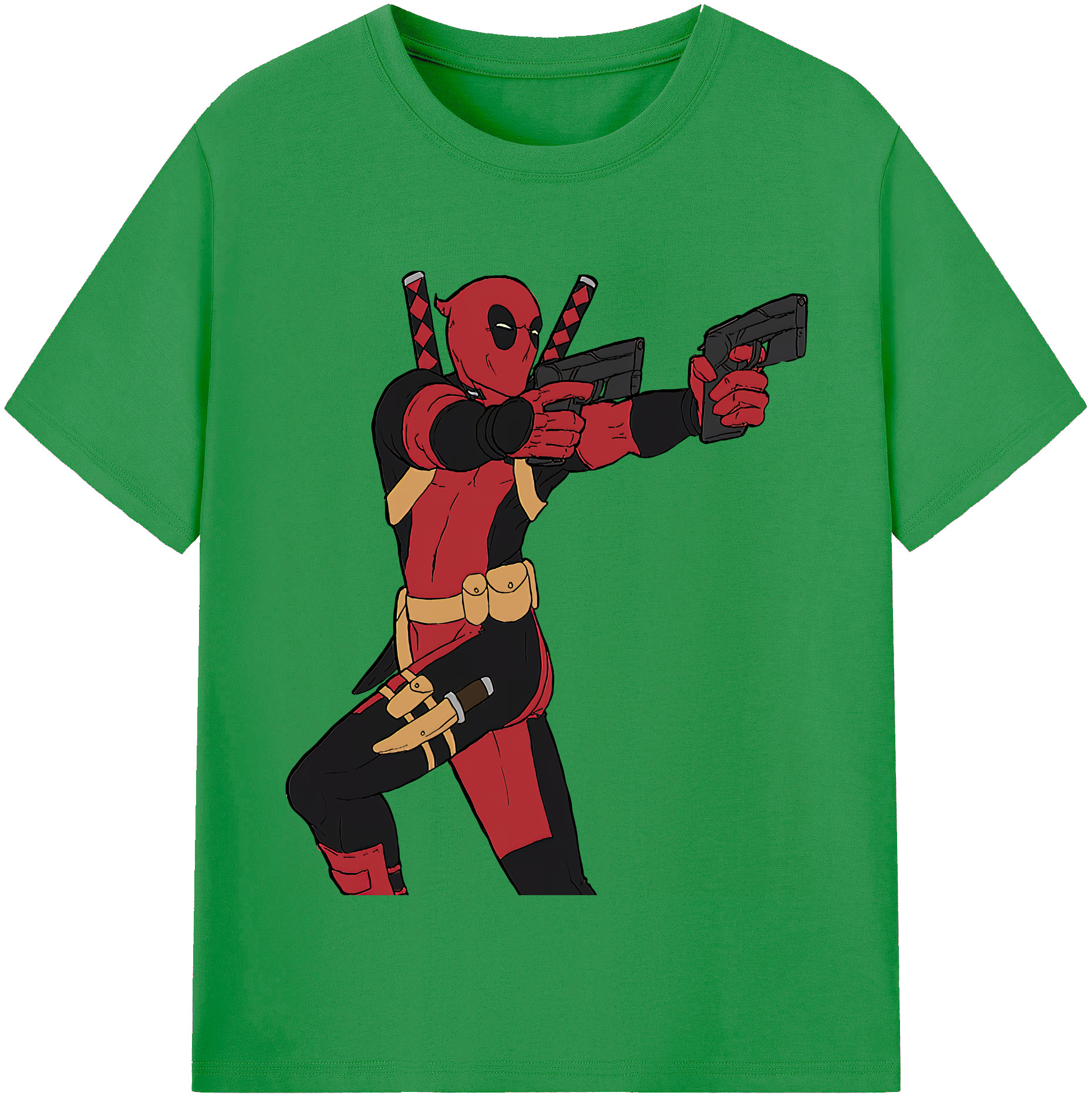 （画像用） Deadpool デッドプール レディースカジュアルプリントTシャツ（綿100％）