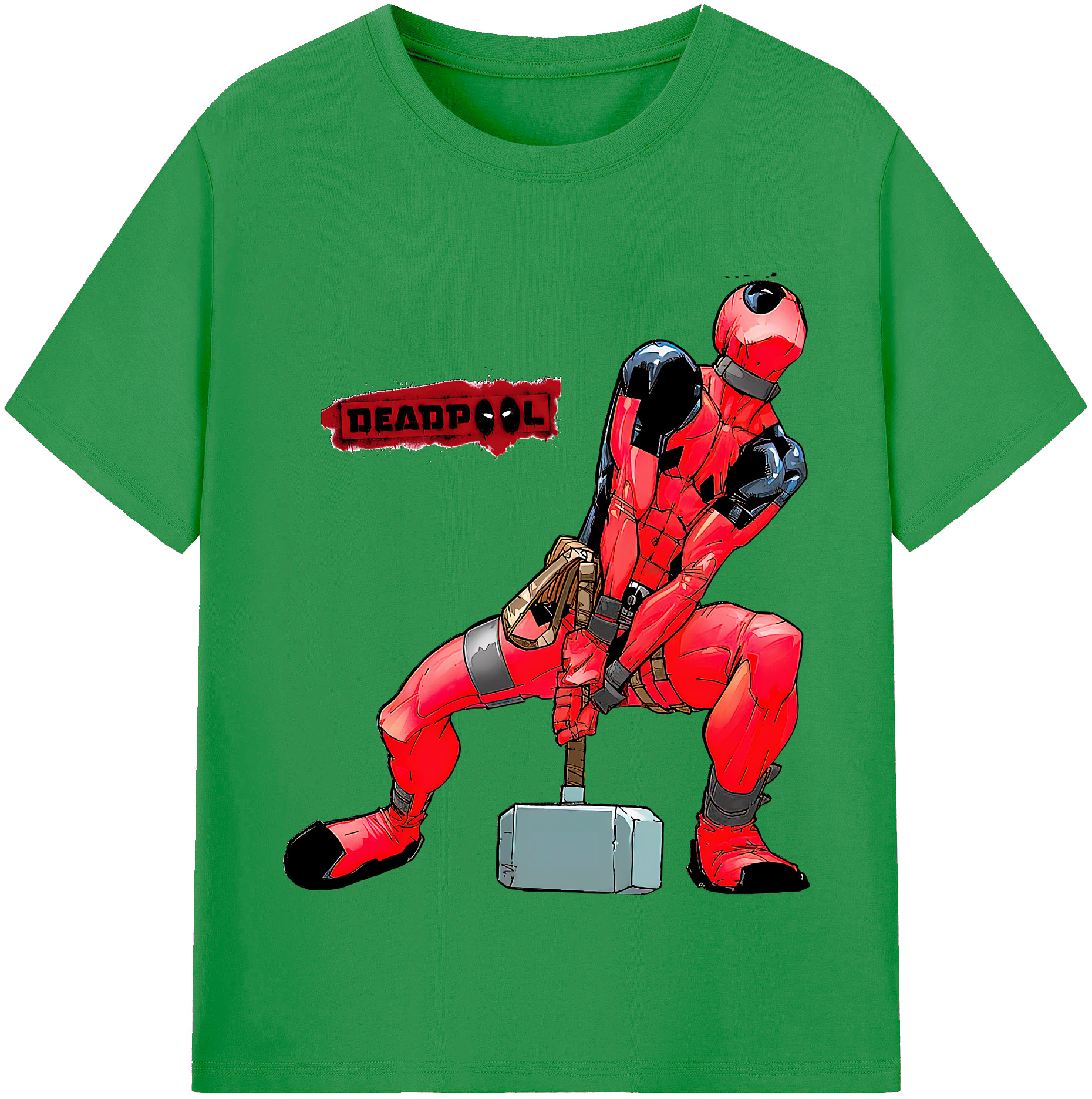 （画像用） Deadpool デッドプール レディースカジュアルプリントTシャツ（綿100％）