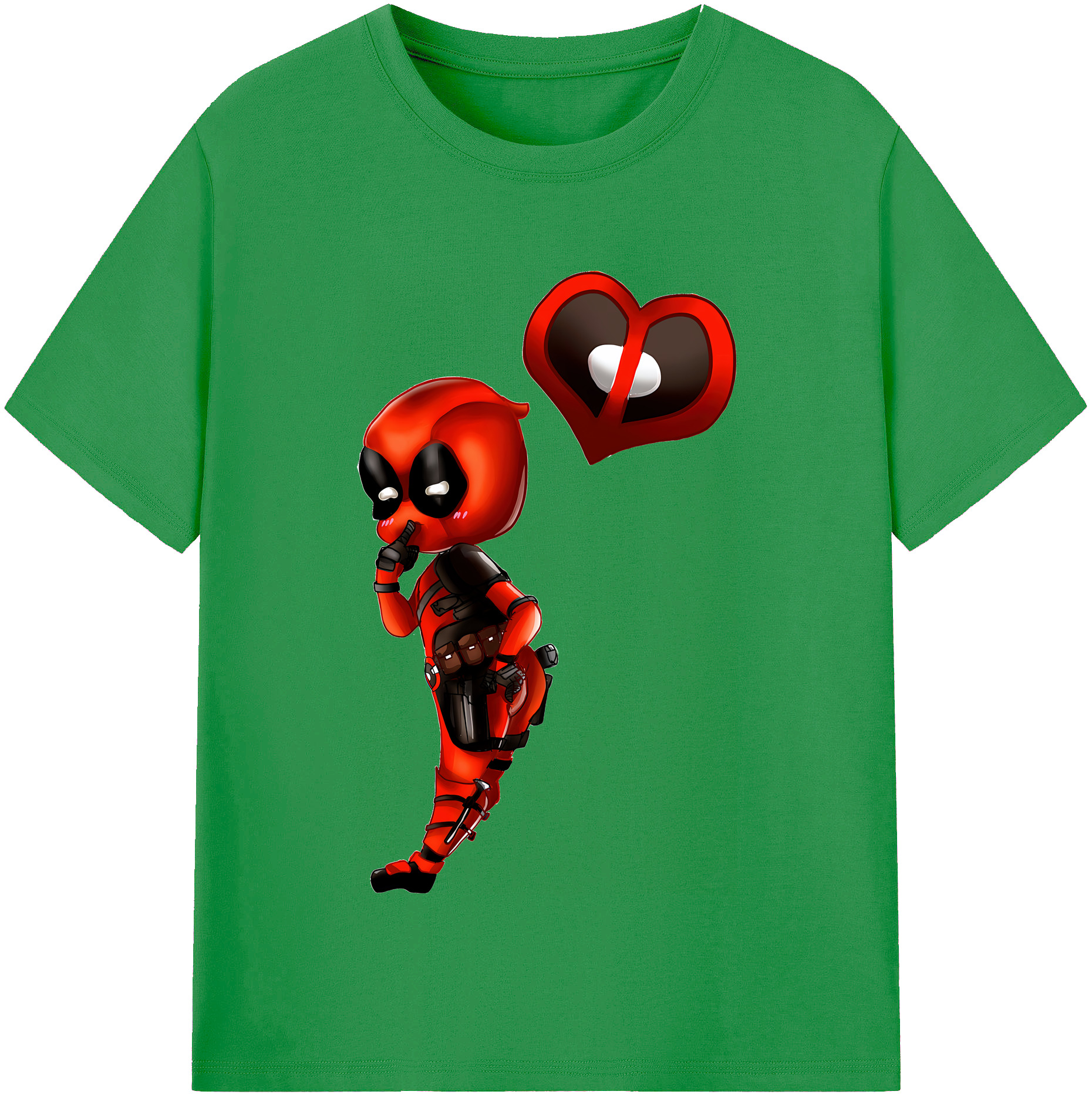 （画像用） Deadpool デッドプール レディースカジュアルプリントTシャツ（綿100％）