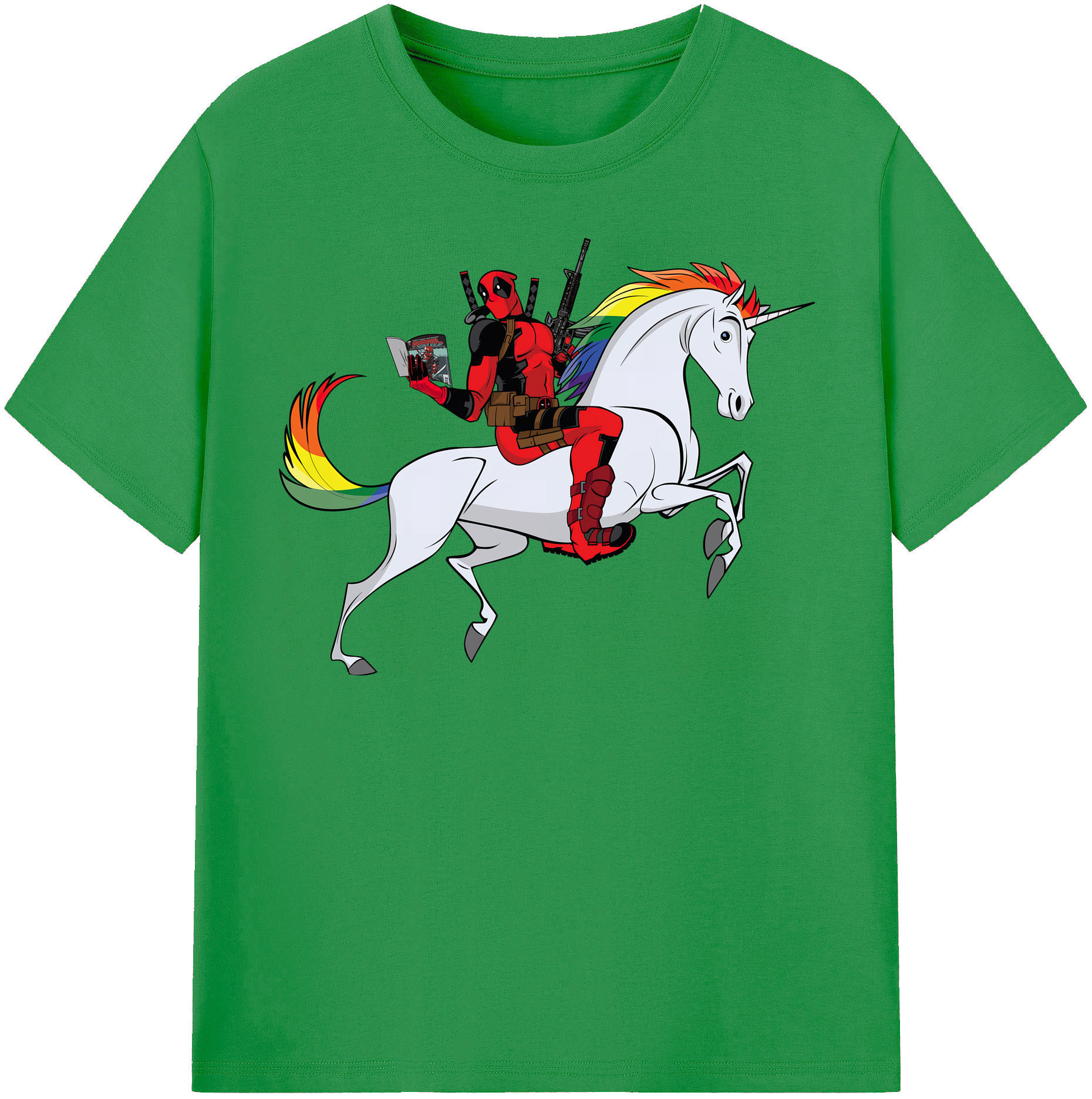 （画像用） Deadpool デッドプール レディースカジュアルプリントTシャツ（綿100％）