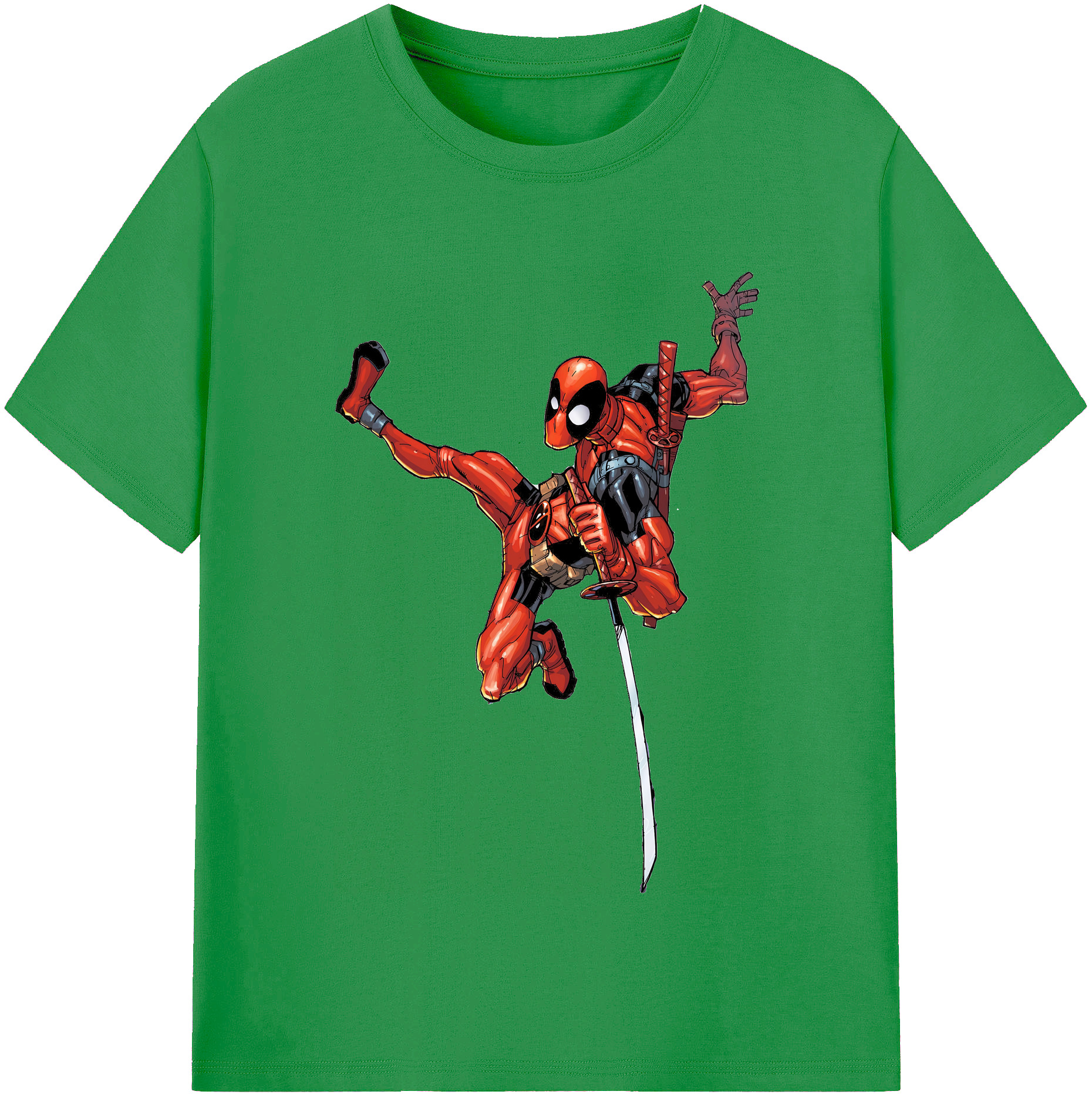 （画像用） Deadpool デッドプール レディースカジュアルプリントTシャツ（綿100％）