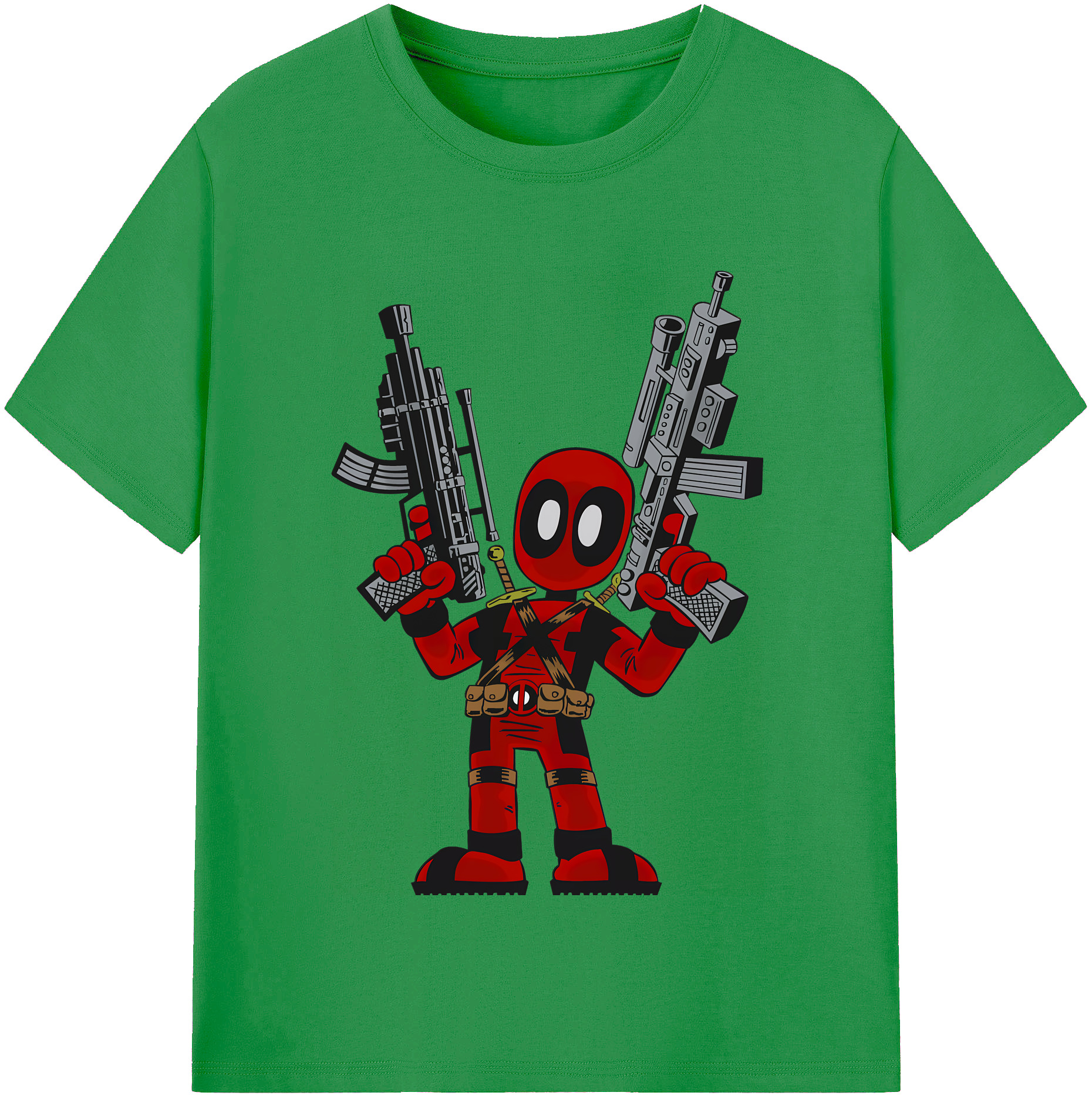 （画像用） Deadpool デッドプール レディースカジュアルプリントTシャツ（綿100％）
