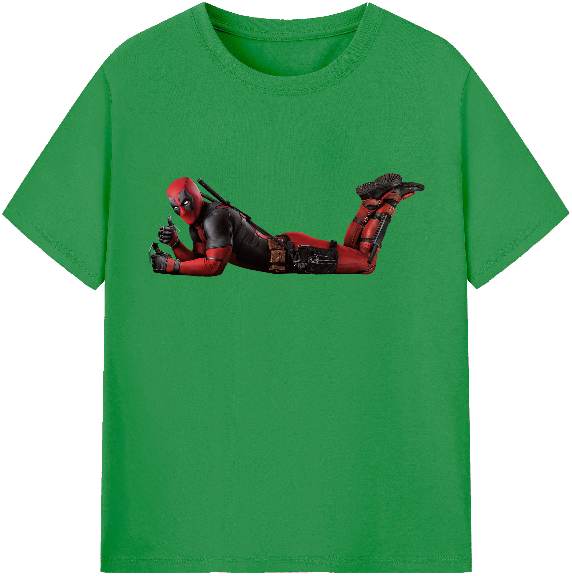 （画像用） Deadpool デッドプール レディースカジュアルプリントTシャツ（綿100％）
