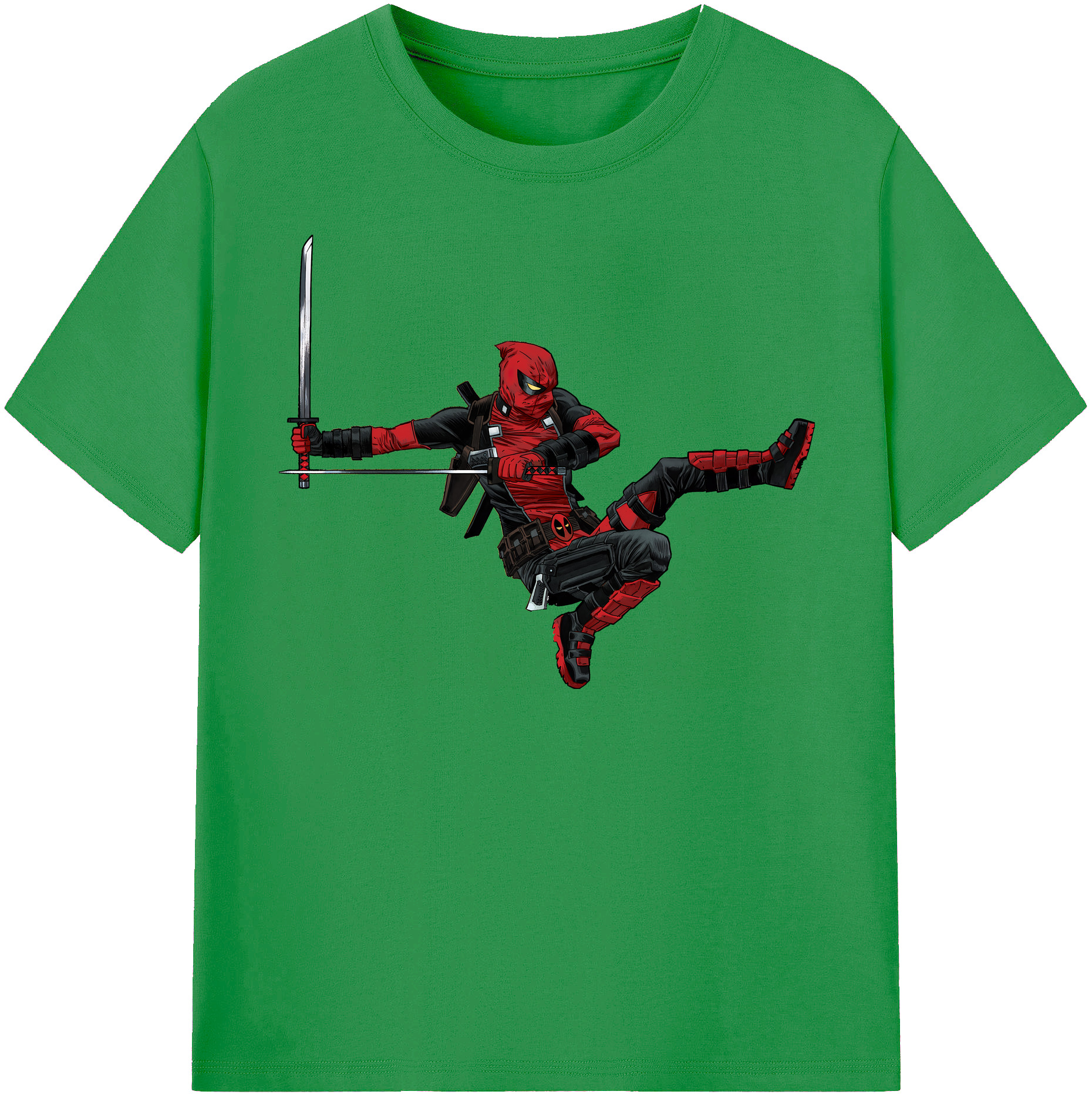 （画像用） Deadpool デッドプール レディースカジュアルプリントTシャツ（綿100％）