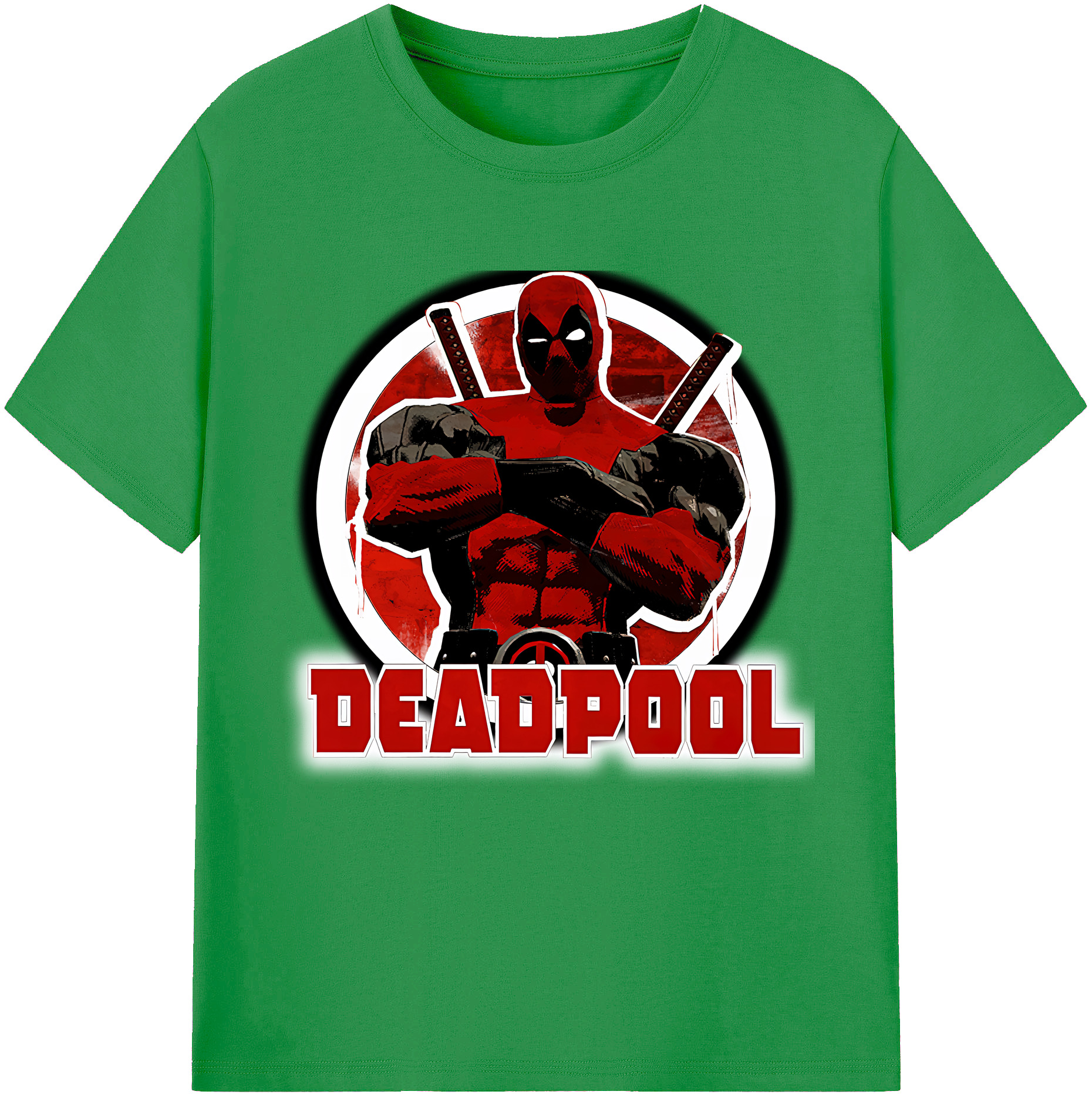 （画像用） Deadpool デッドプール レディースカジュアルプリントTシャツ（綿100％）