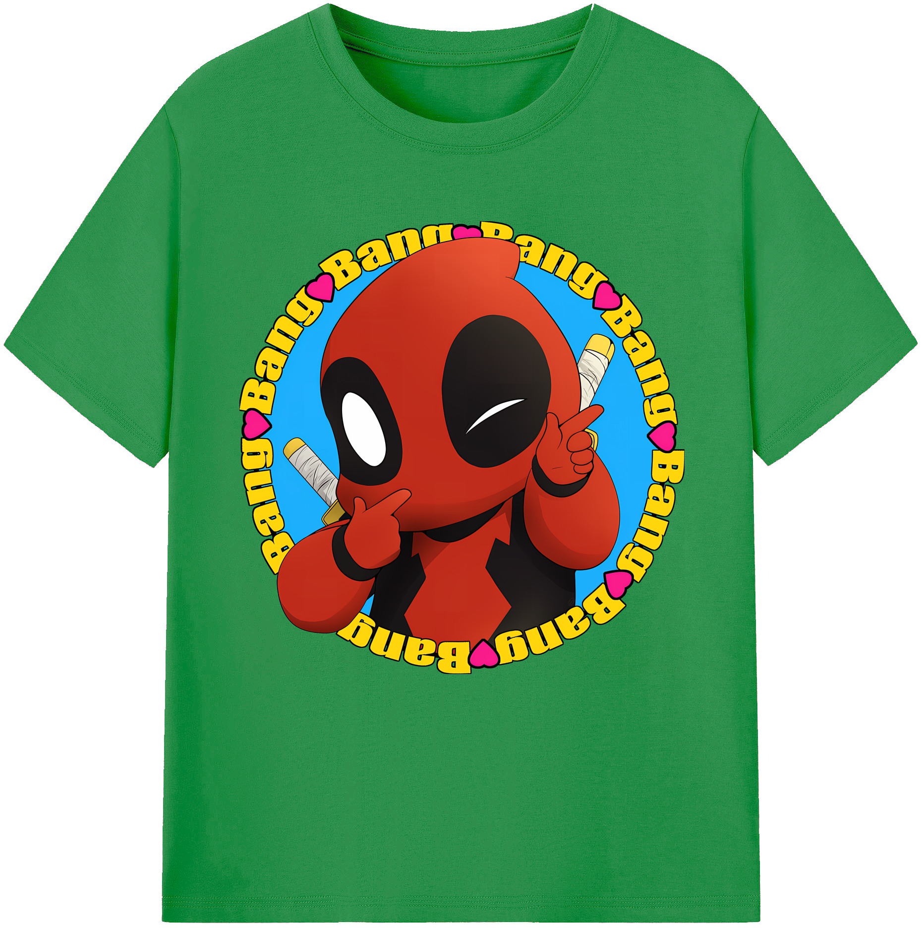 （画像用） Deadpool デッドプール レディースカジュアルプリントTシャツ（綿100％）