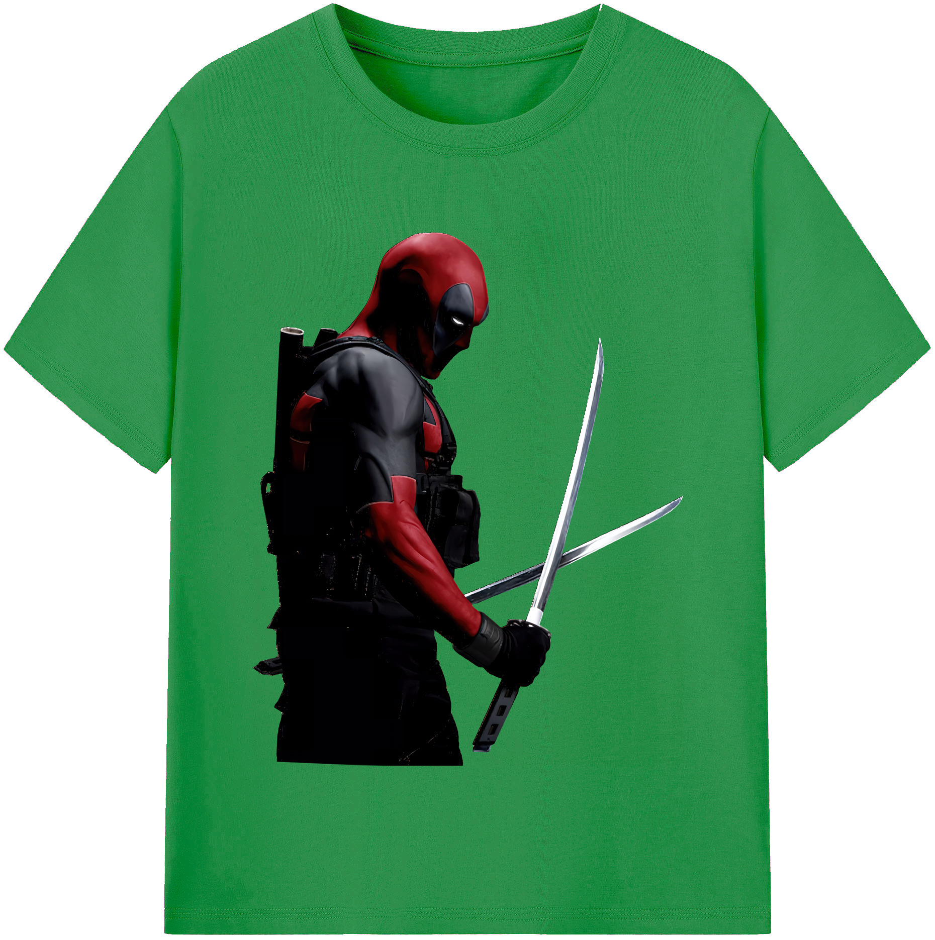 （画像用） Deadpool デッドプール レディースカジュアルプリントTシャツ（綿100％）