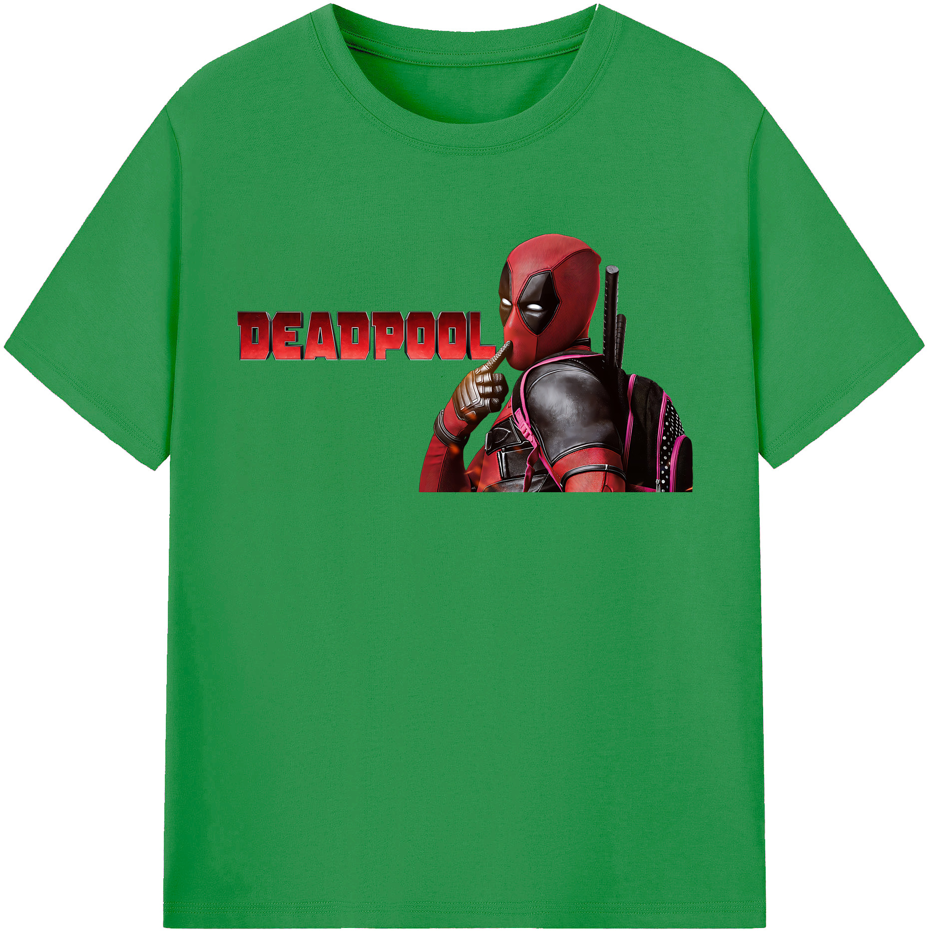 （画像用） Deadpool デッドプール レディースカジュアルプリントTシャツ（綿100％）